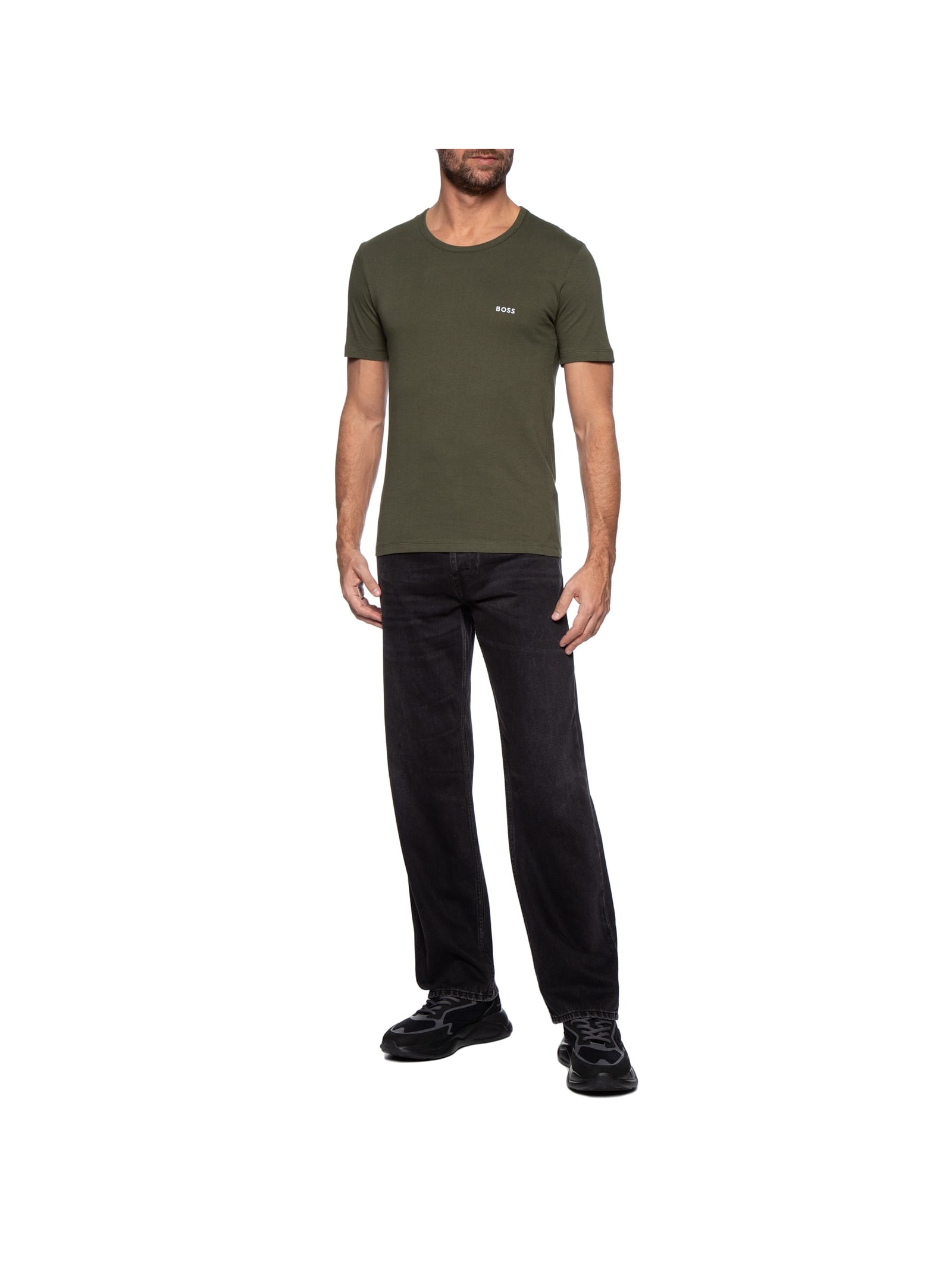 Kit Camisetas Masculina Tshirtrn 3p Classic Preto Boss