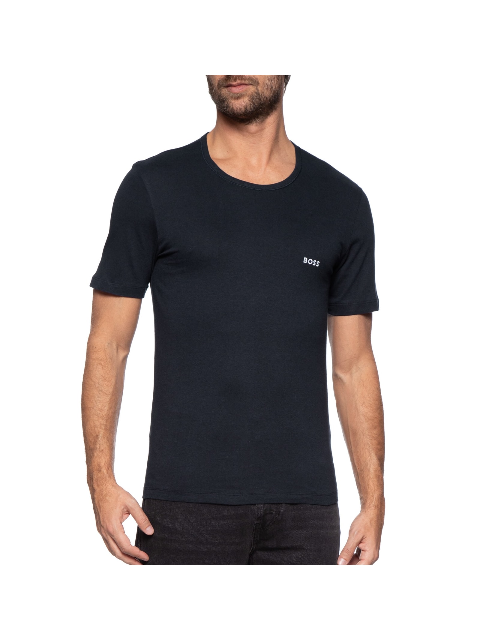 Kit Camisetas Masculina Tshirtrn 3p Classic Preto Boss