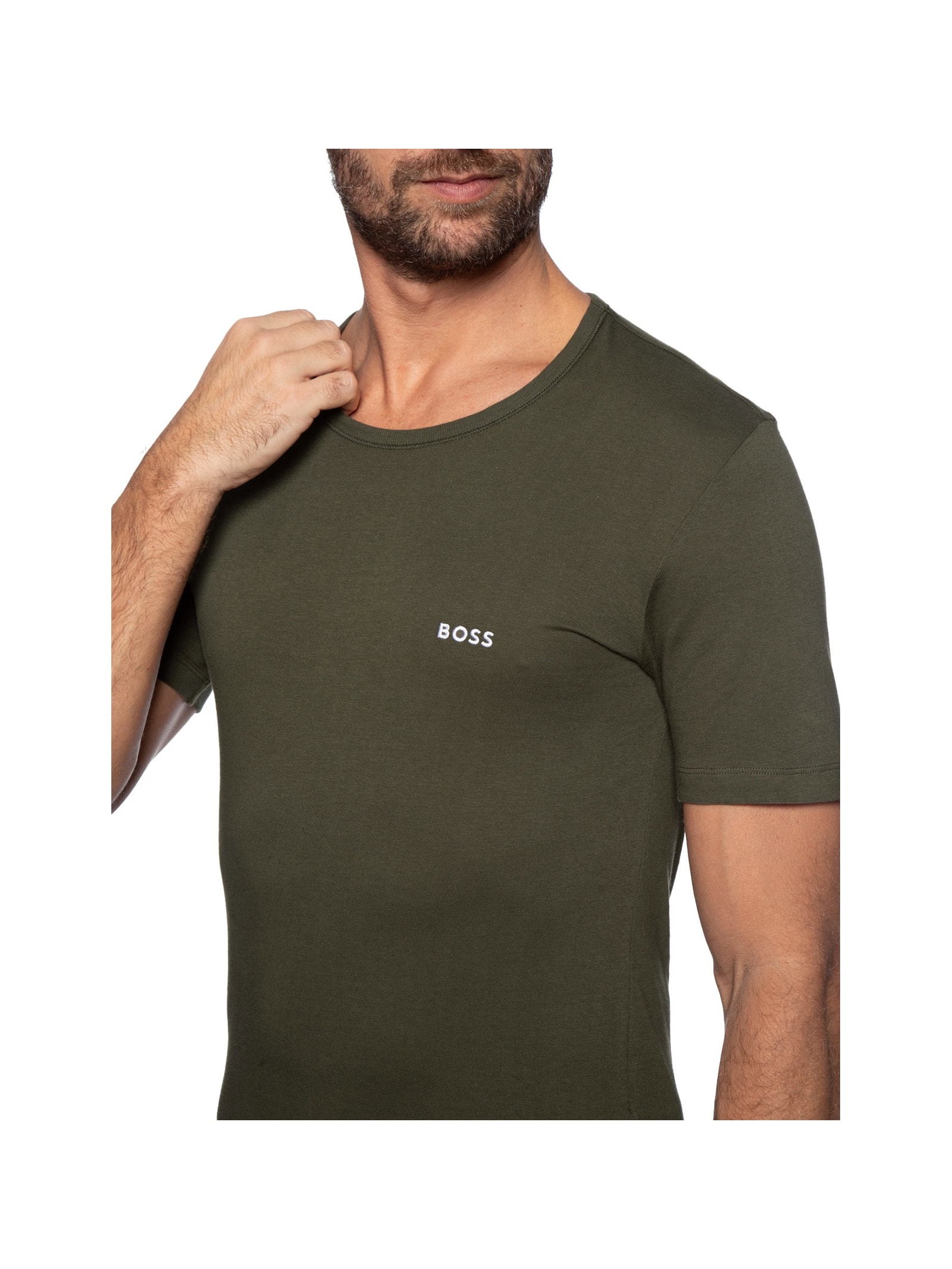 Kit Camisetas Masculina Tshirtrn 3p Classic Preto Boss
