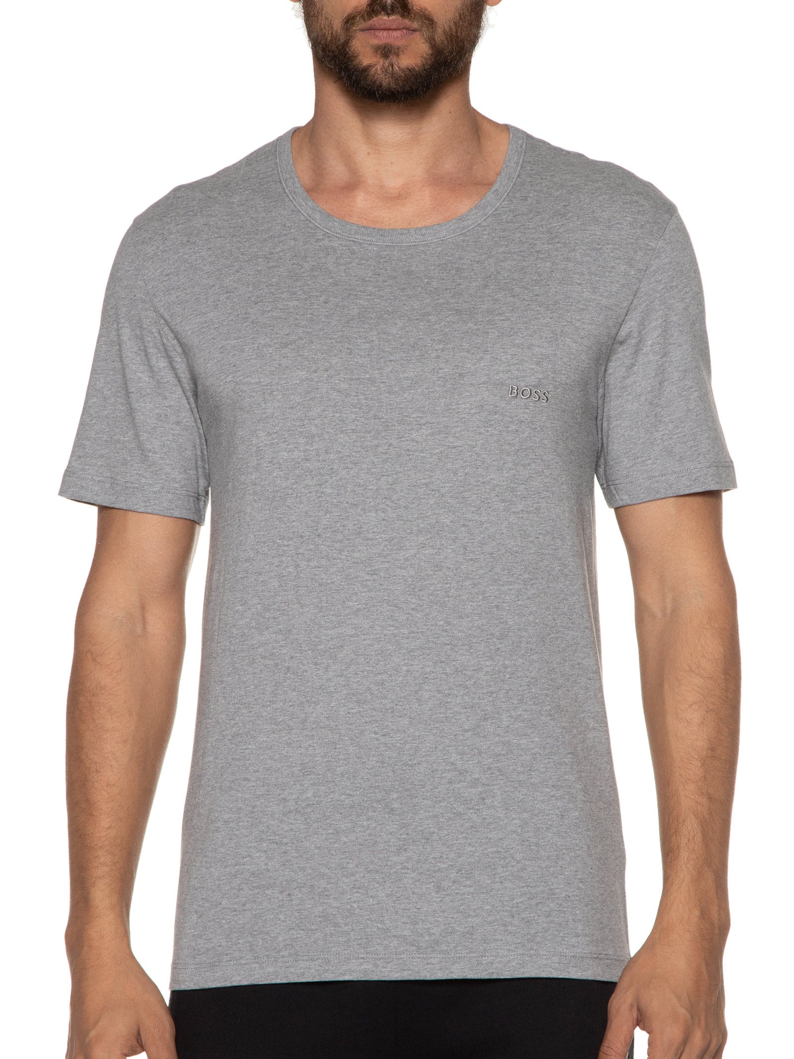 Kit Camisetas Masculinas 3 peças Rn 3P Classic Branco Boss