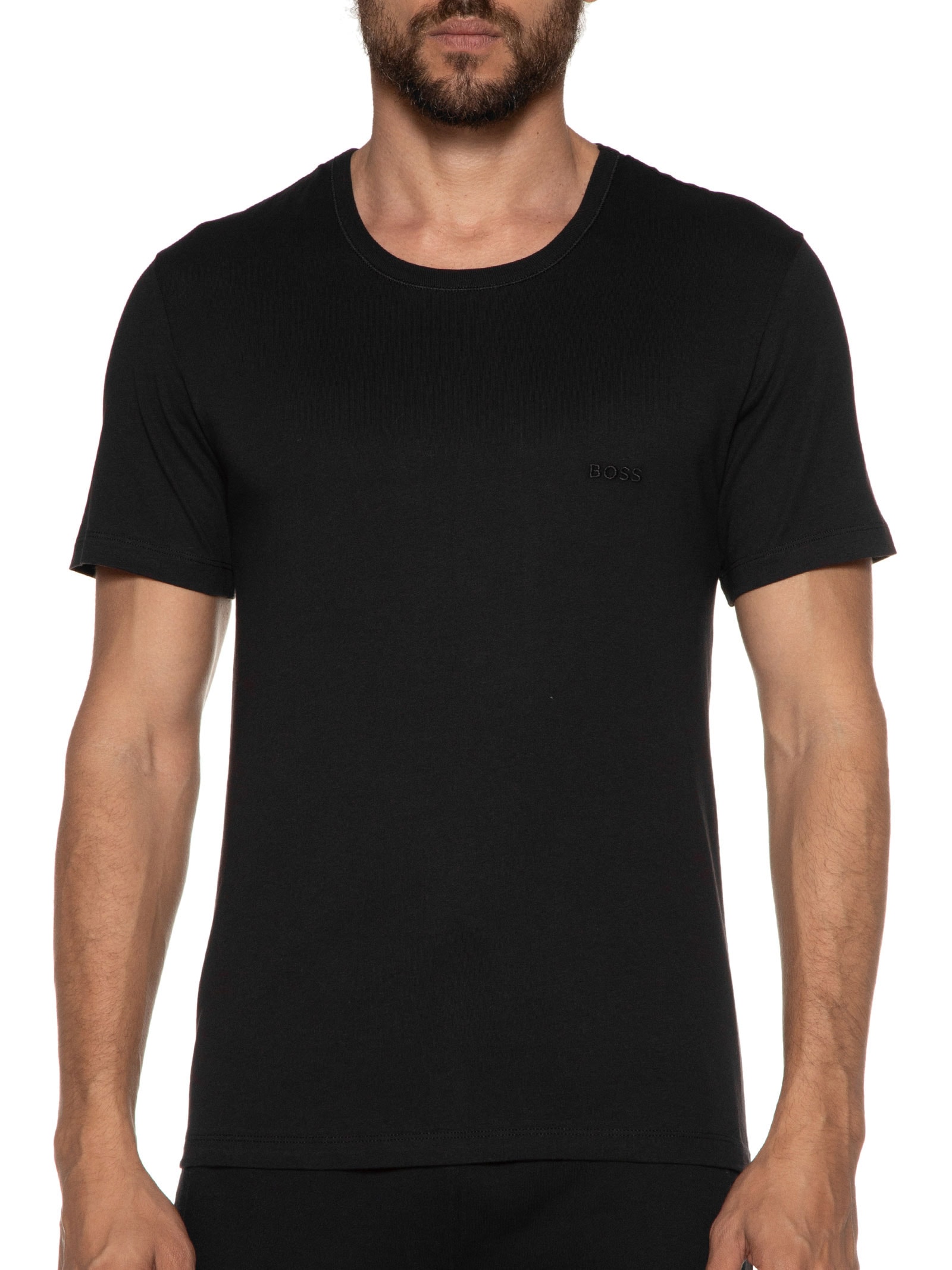 Kit Camisetas Masculinas 3 peças Rn 3P Classic Branco Boss