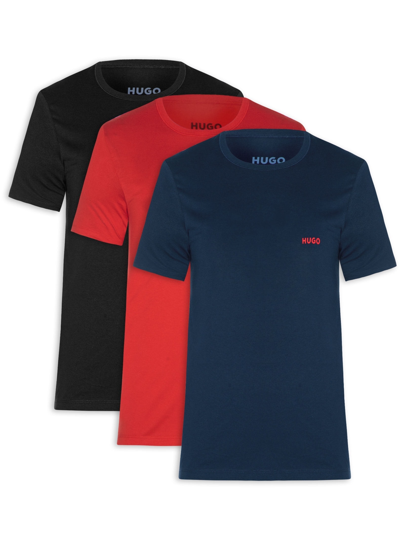 Kit Camisetas Masculinas 3 Peças Rn Triplet Hugo