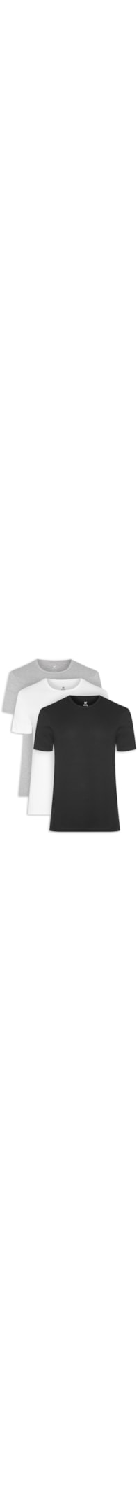 Kit Camisetas Masculinas Com 3 Peças