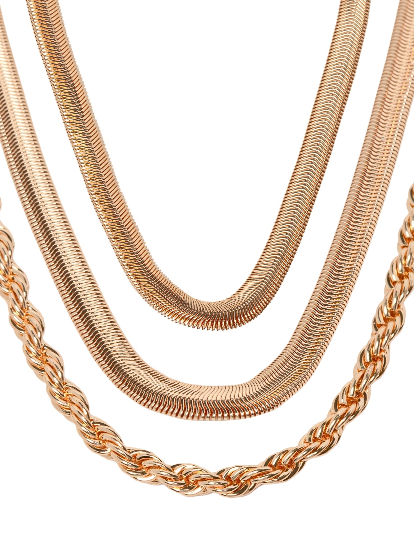 Kit Colares Feminino Dourado Market 33