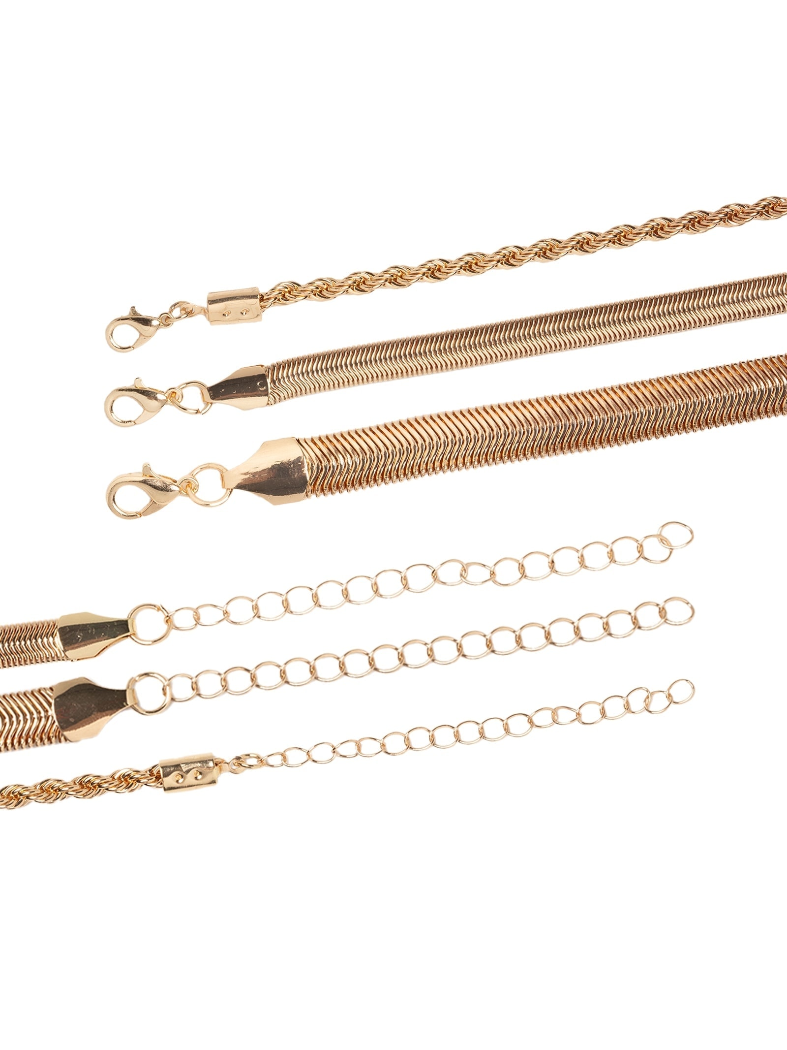 Kit Colares Feminino Dourado Market 33