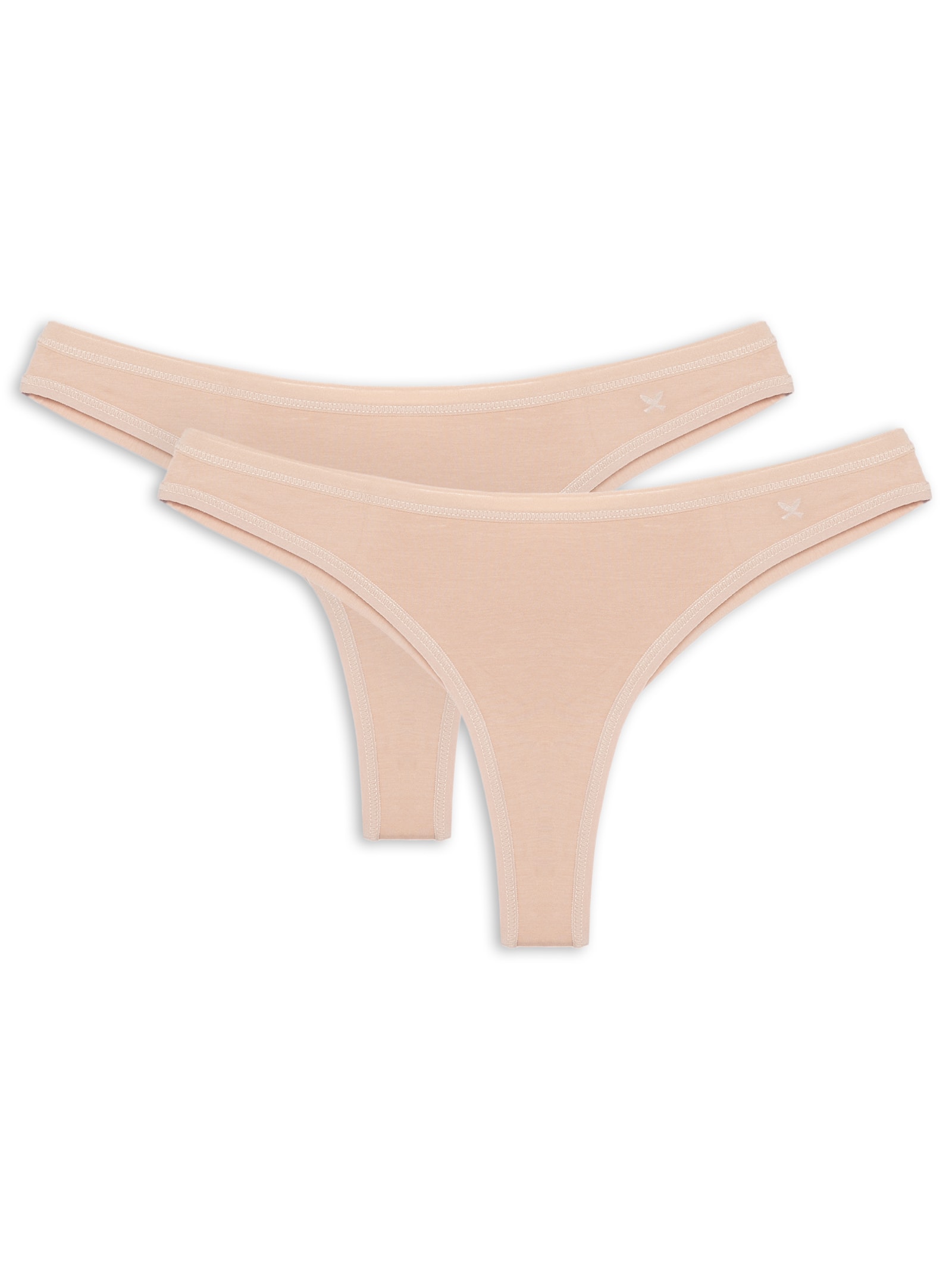 Kit Com 2 Calcinhas Fem Bege Hering Intimates