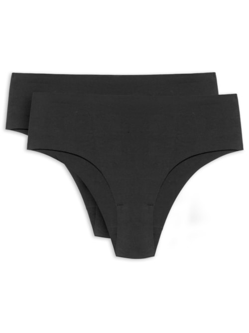 Kit Com 2 Calcinhas – Preto