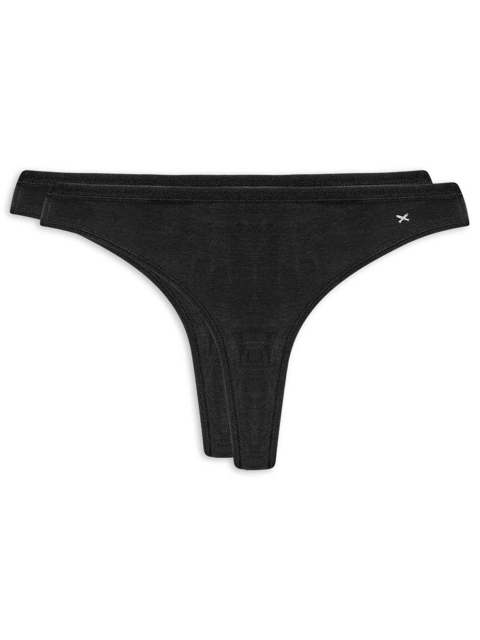 Kit Com 2 Calcinhas Preto Hering Intimates