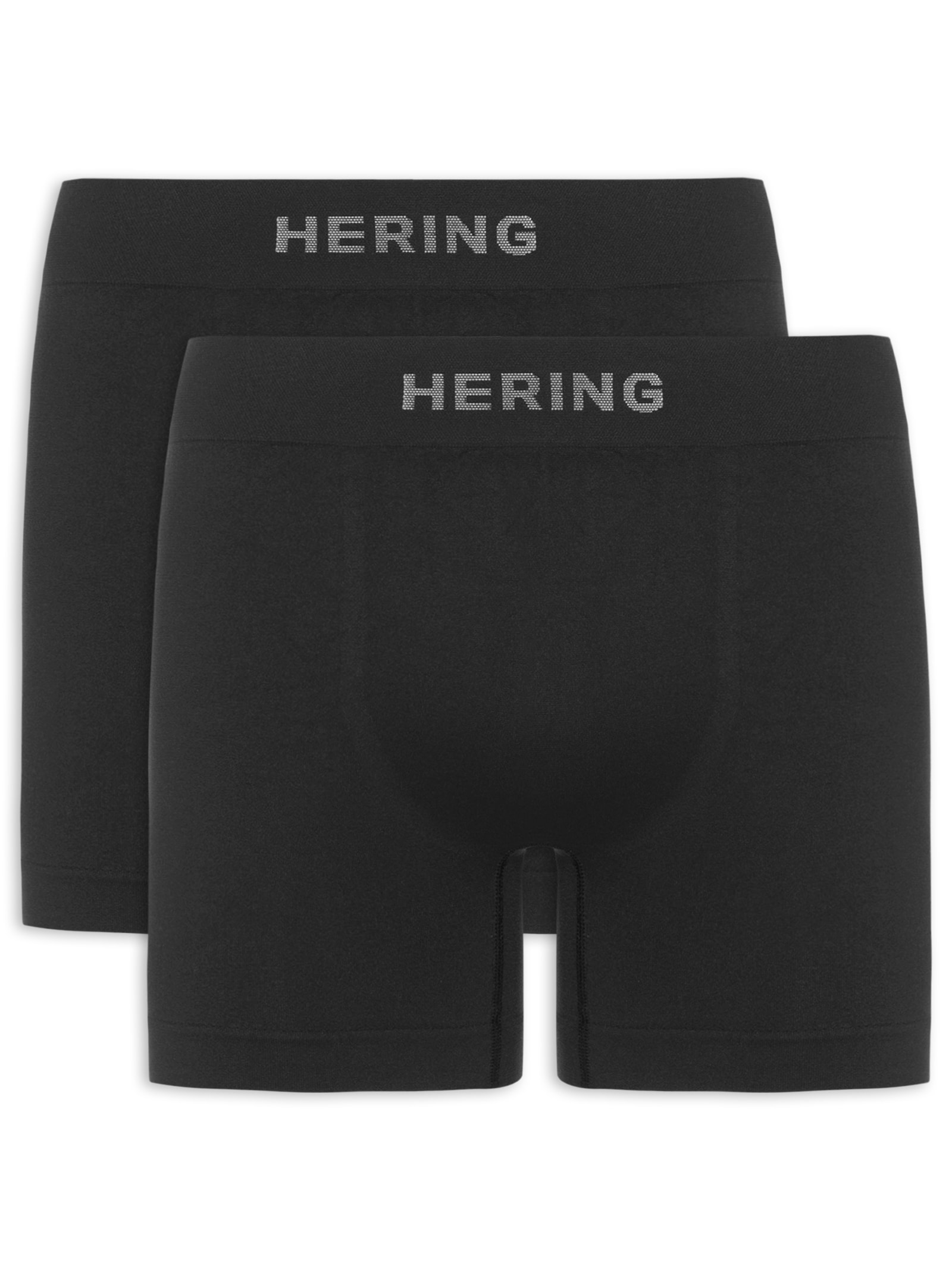 Kit Com 2 Cuecas Boxer Sem Costura Preto Hering Intimates