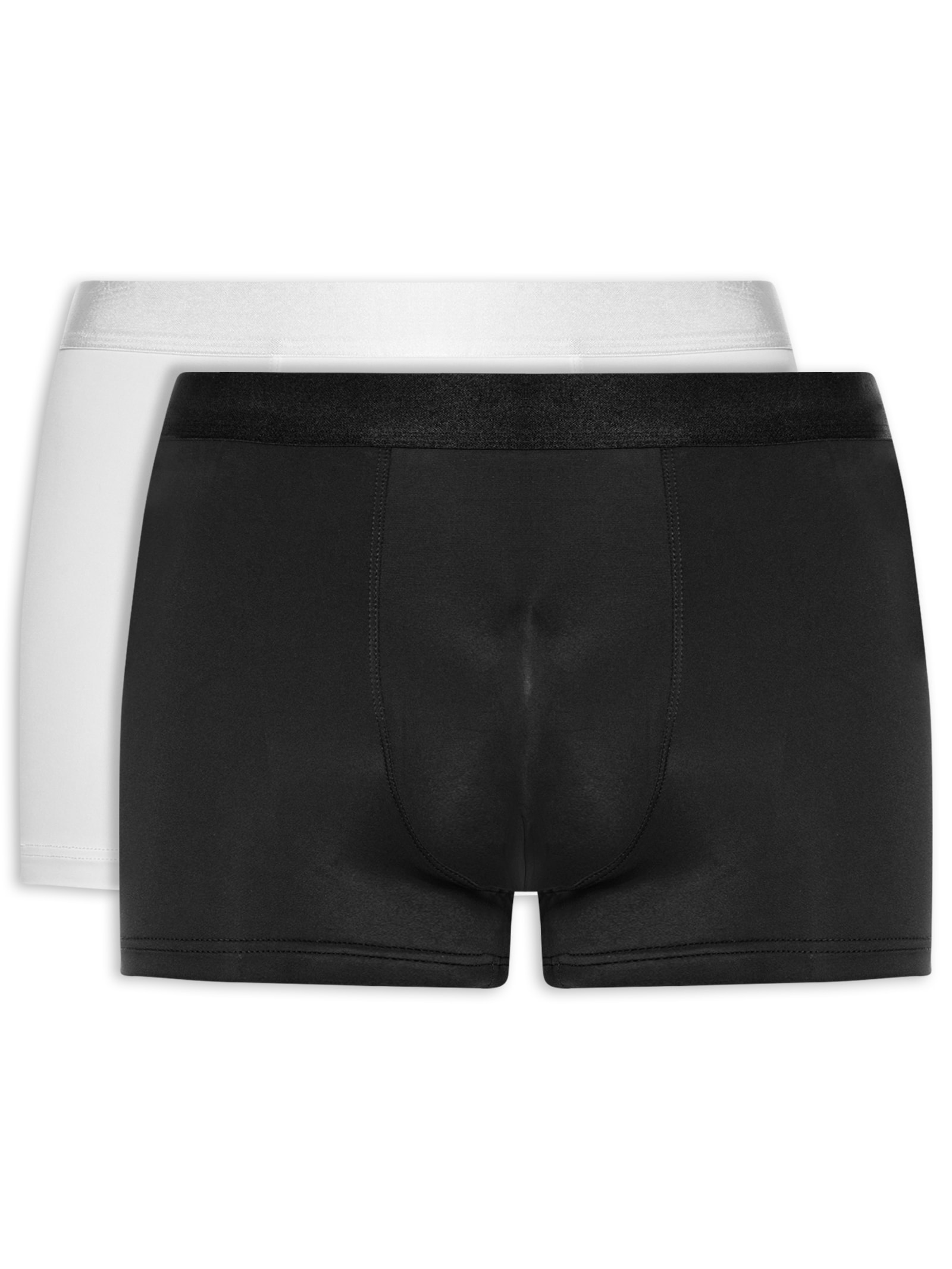 Kit Com 2 Cuecas Boxer Tech Branco Hering Intimates