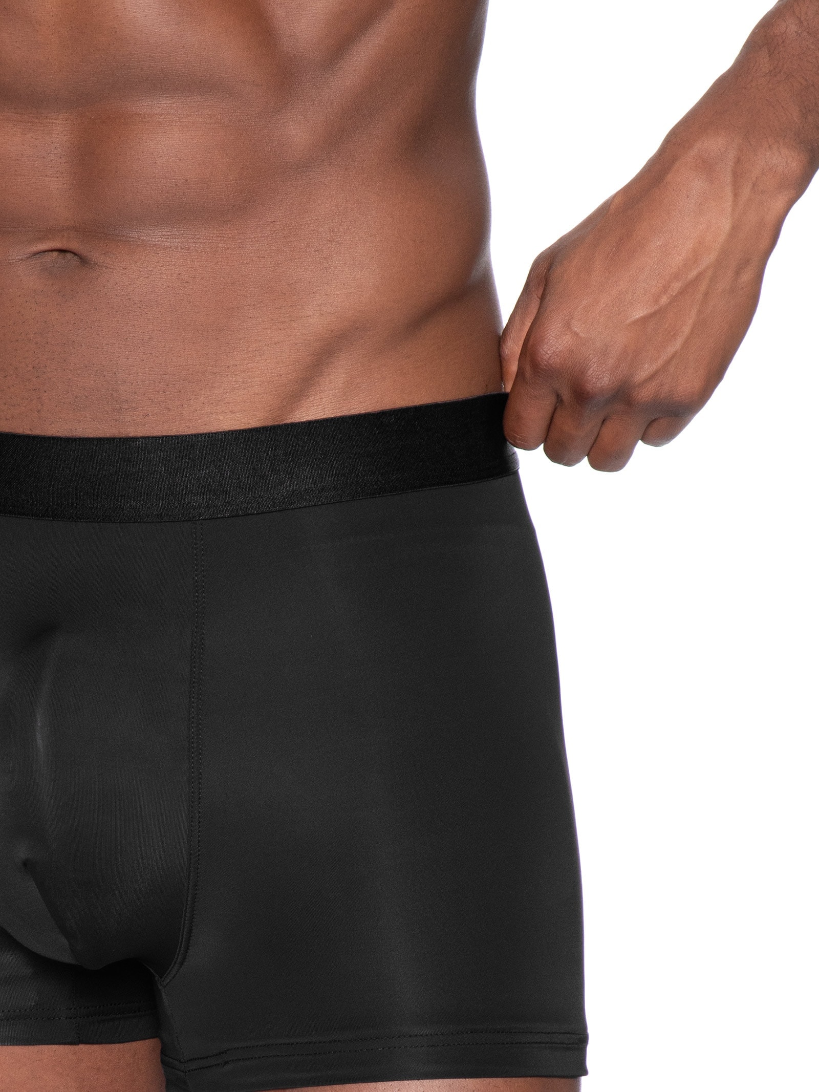Kit Com 2 Cuecas Boxer Tech Preto Hering Intimates