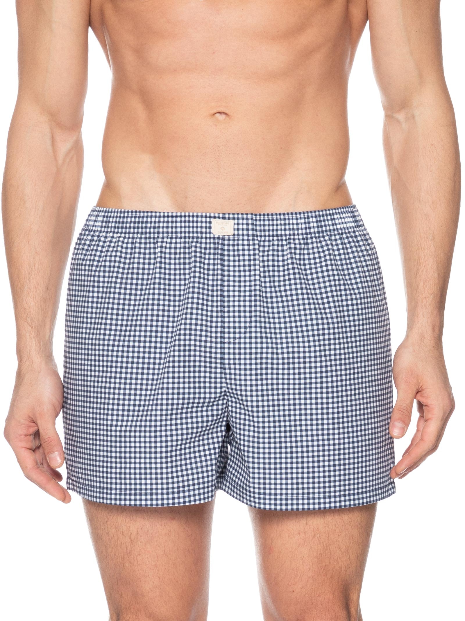 Kit Com 2 Cuecas Samba Canção Em Algodão E Fio Tinto Azul Hering Intimates