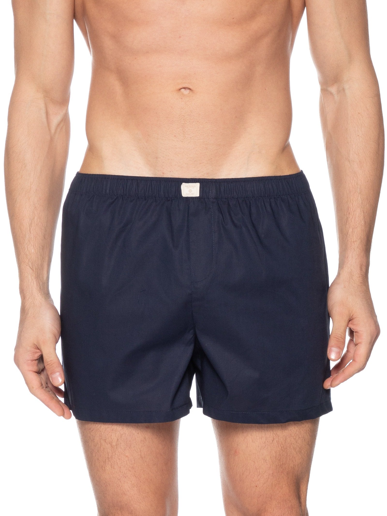 Kit Com 2 Cuecas Samba Canção Em Algodão E Fio Tinto Azul Hering Intimates