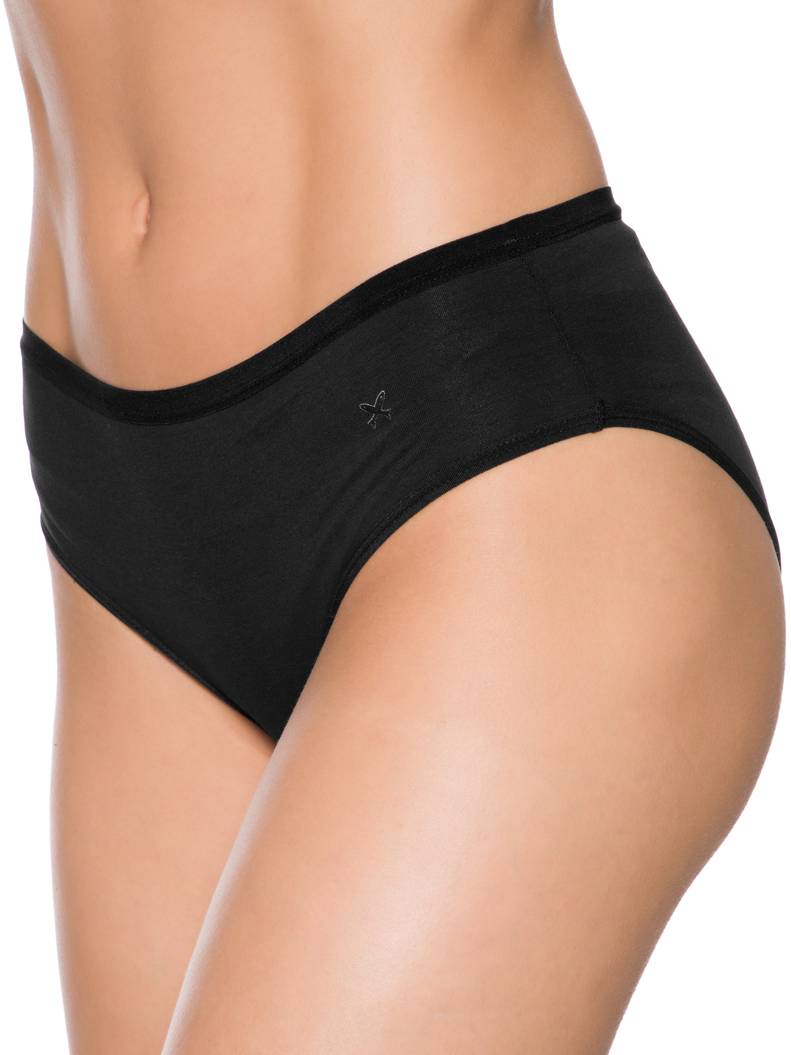 Kit Com 3 Calcinhas Preto Hering Intimates
