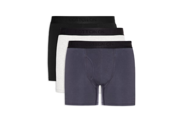 Kit Com 3 Cuecas Boxer - Azul