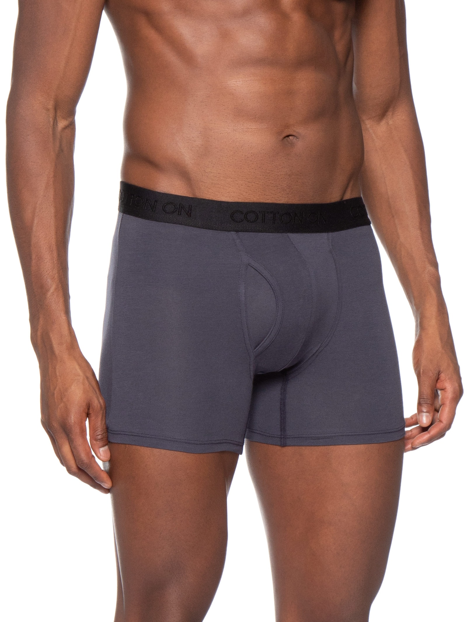 Kit Com 3 Cuecas Boxer Azul Cotton On