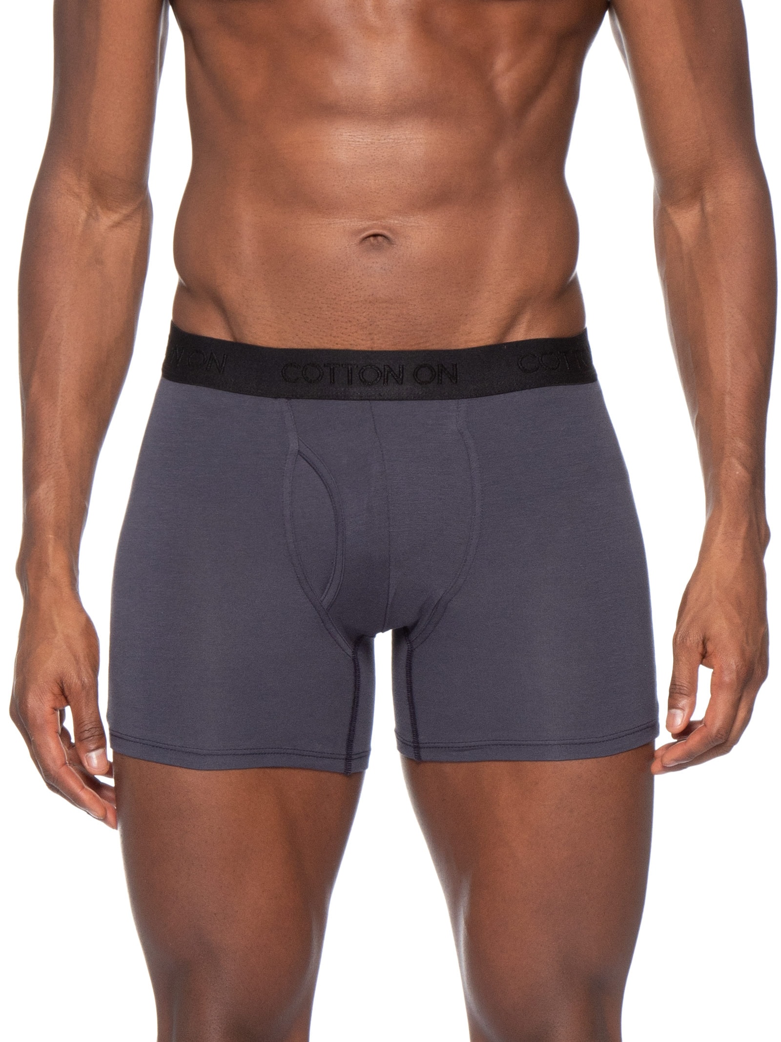 Kit Com 3 Cuecas Boxer Azul Cotton On