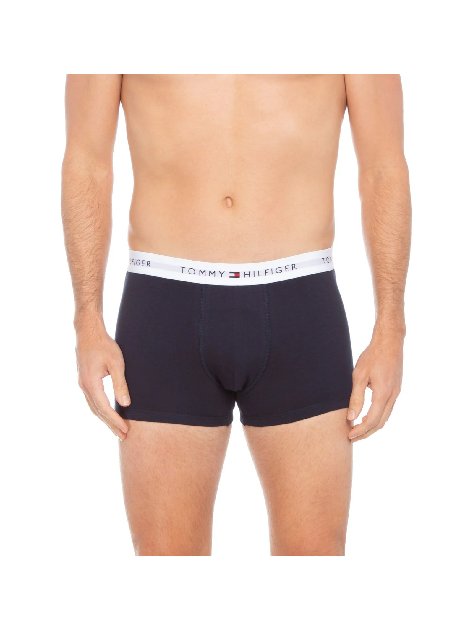 Kit com 3 Cuecas Boxer Cinza Tommy Hilfiger