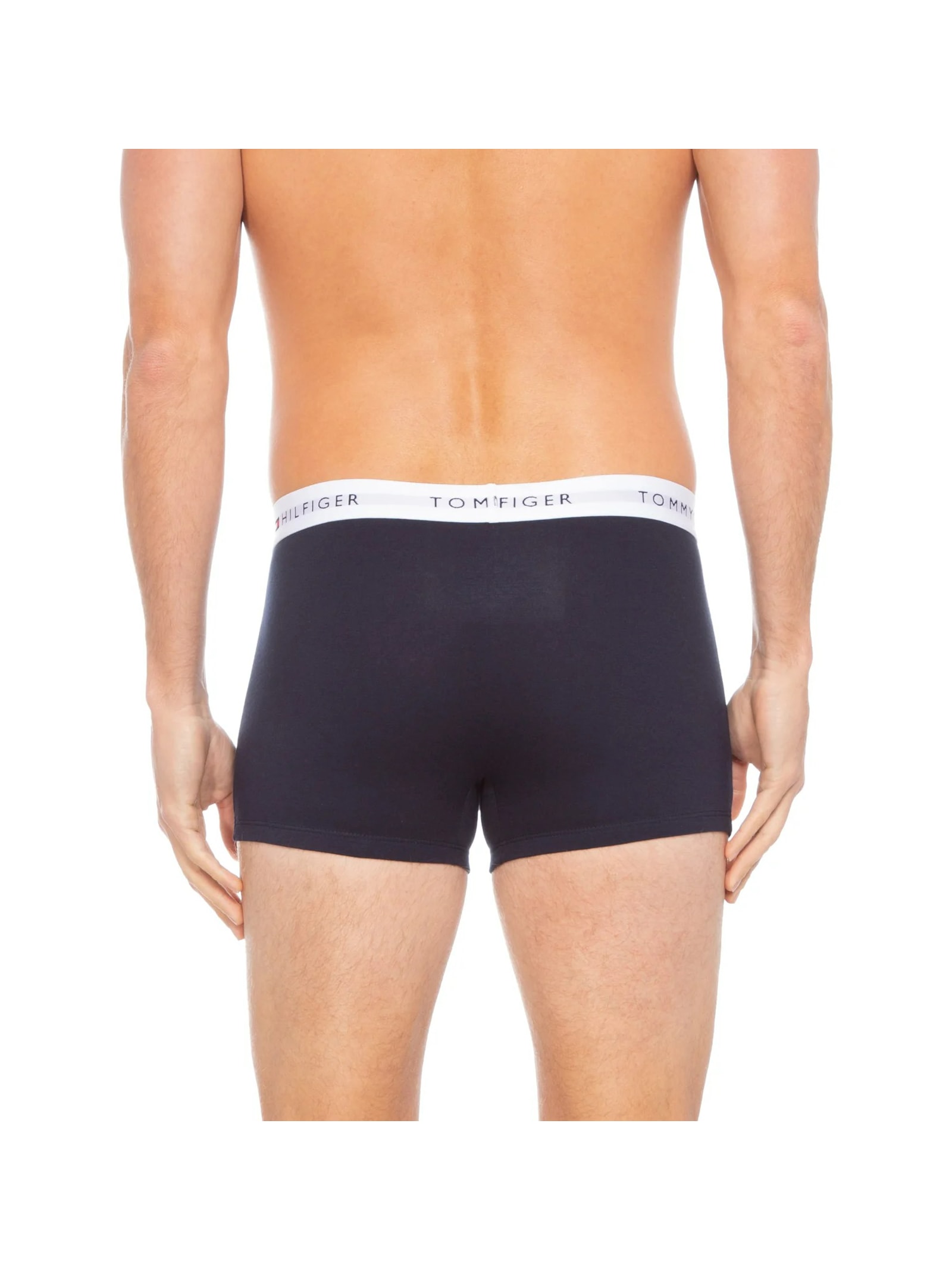 Kit com 3 Cuecas Boxer Cinza Tommy Hilfiger