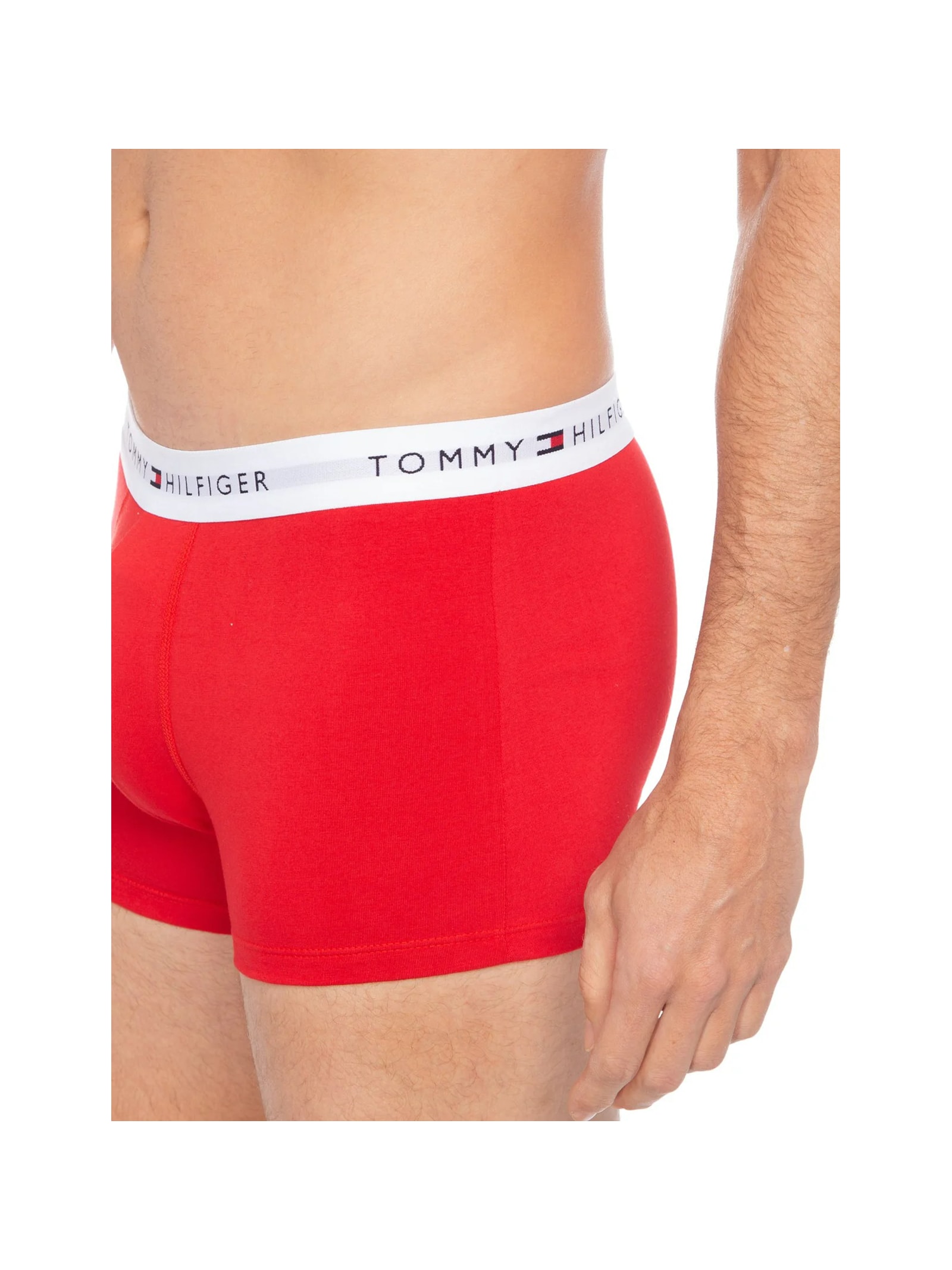 Kit com 3 Cuecas Boxer Cinza Tommy Hilfiger