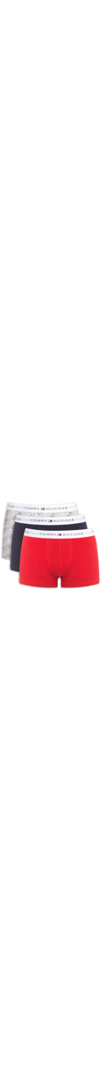 Kit com 3 Cuecas Boxer - Cinza