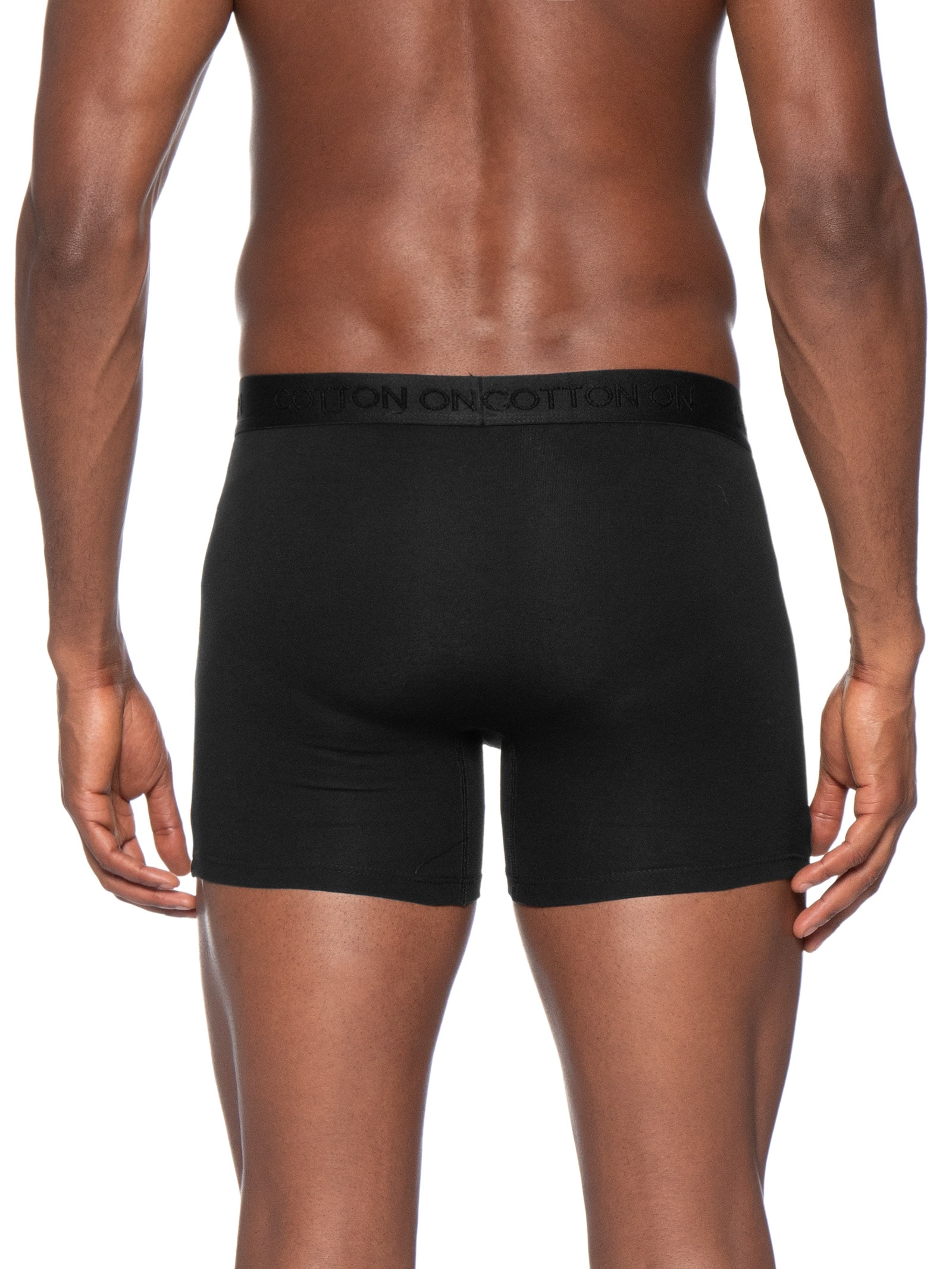 Kit Com 3 Cuecas Boxer Preto Cotton On