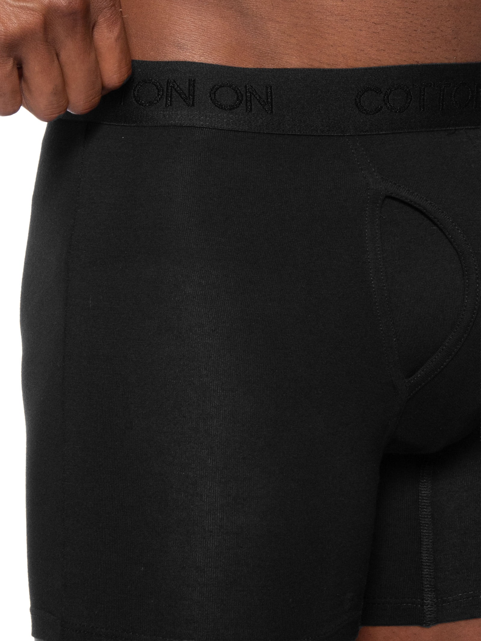 Kit Com 3 Cuecas Boxer Preto Cotton On