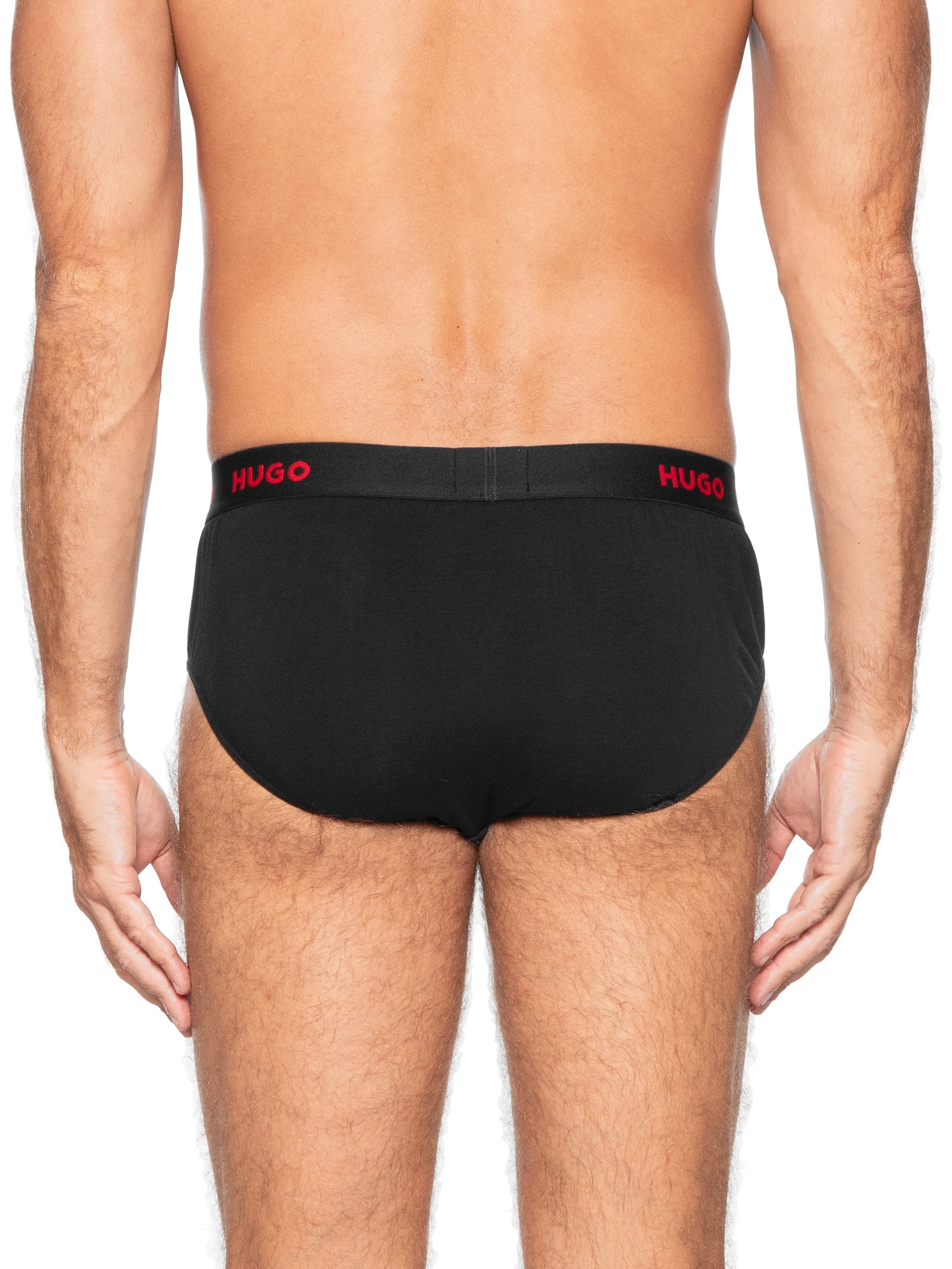 Kit Cueca 3 Pares Hip Brief Triplet Pack Preto Hugo