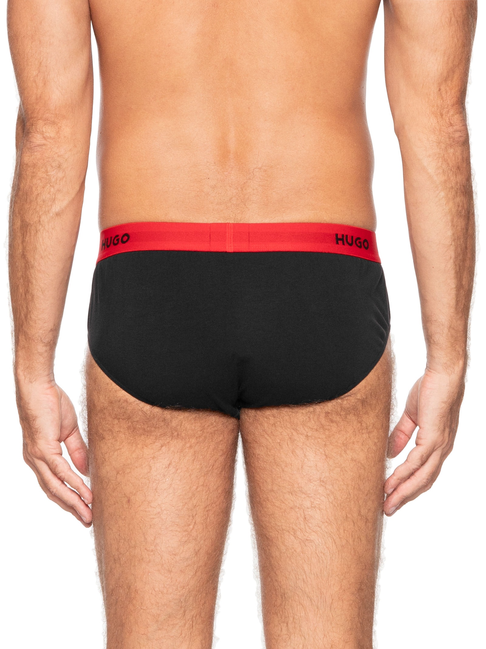 Kit Cueca 3 Pares Hip Brief Triplet Pack Preto Hugo