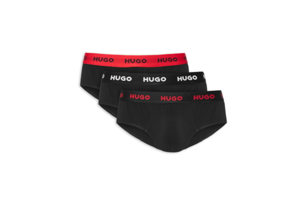 Kit Cueca 3 Pares Hip Brief Triplet Pack - Preto