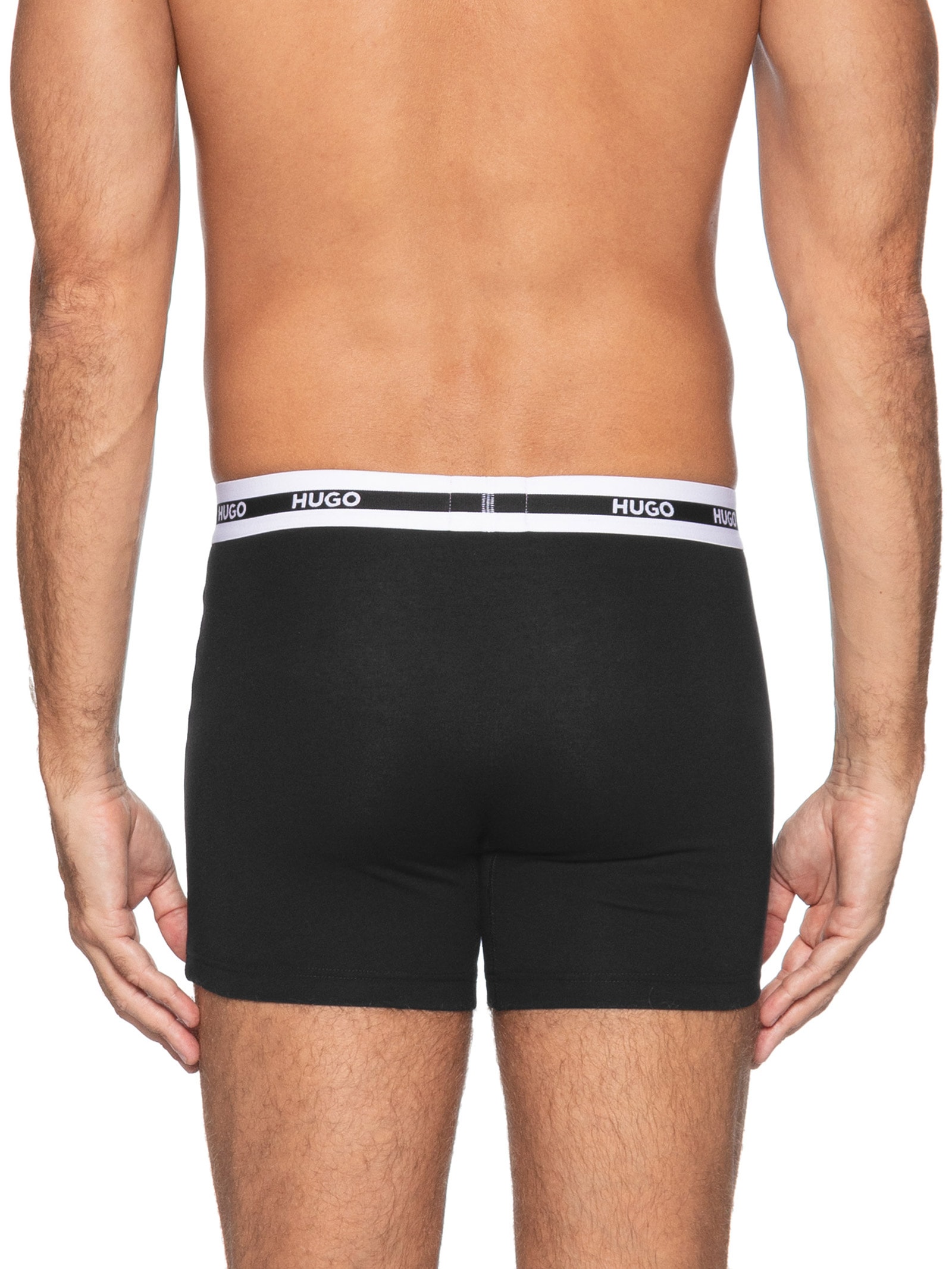 Kit Cueca 3p Boxer Briefs Tripl Planet Preto Hugo