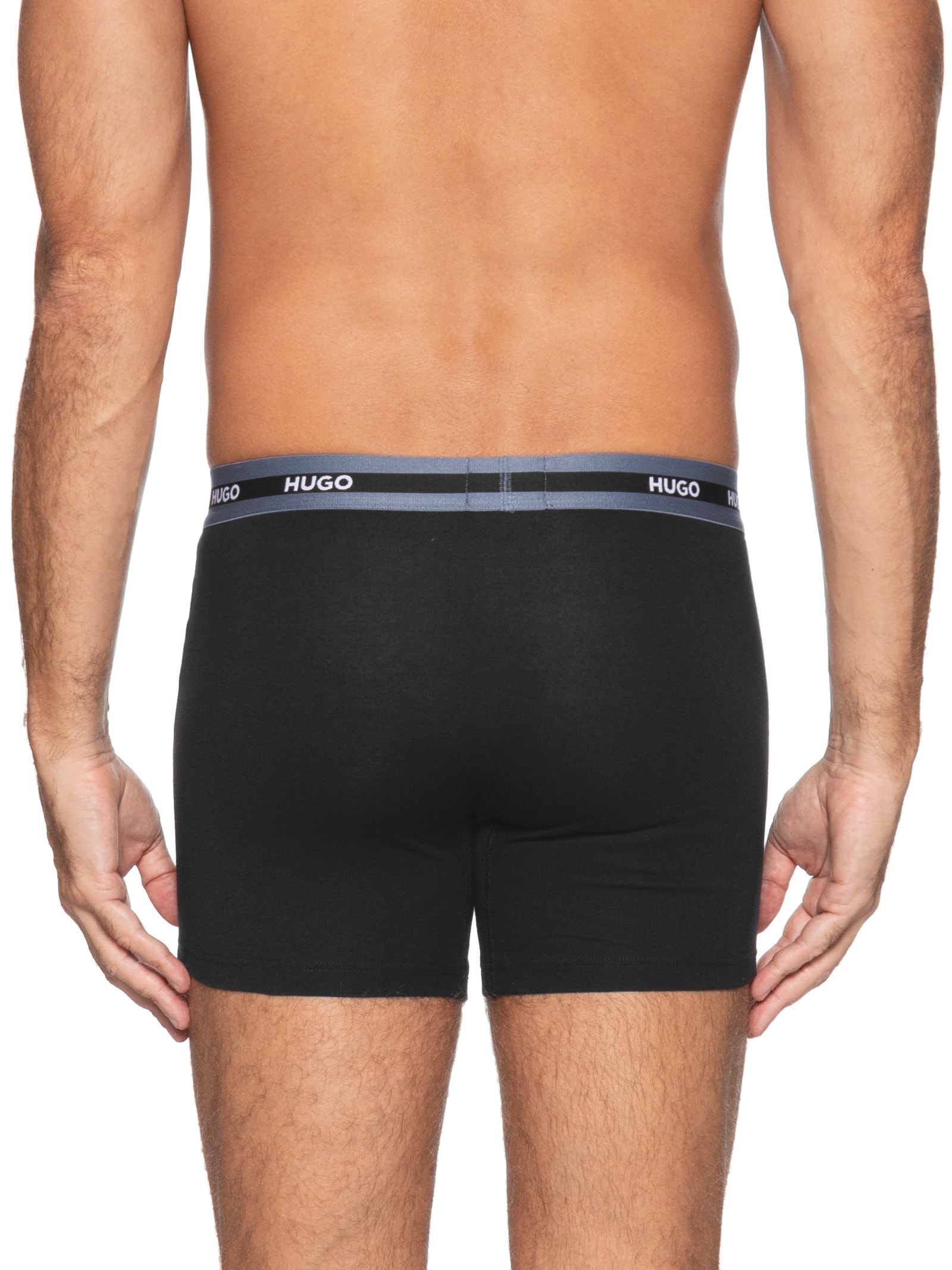 Kit Cueca 3p Boxer Briefs Tripl Planet Preto Hugo
