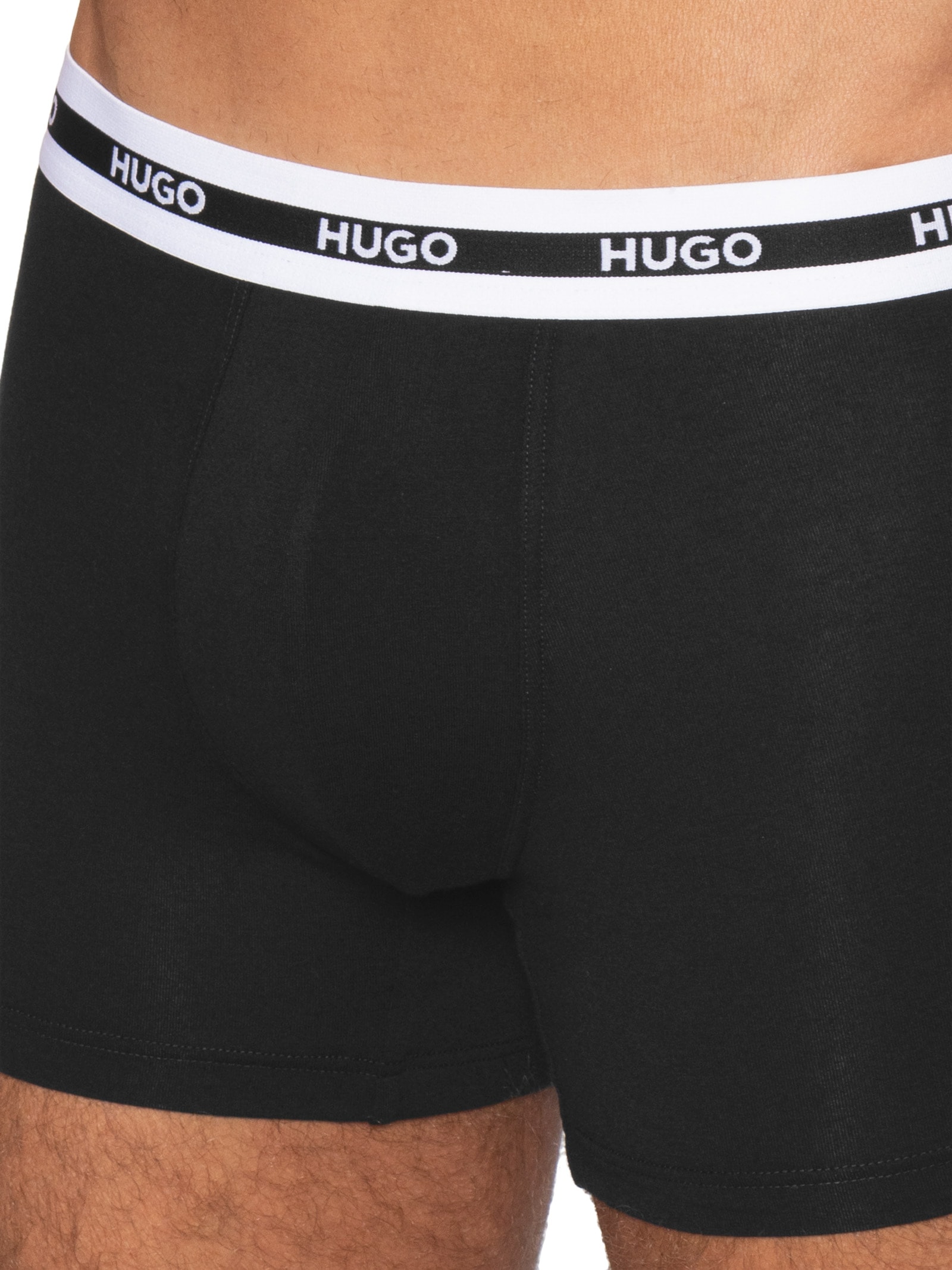 Kit Cueca 3p Boxer Briefs Tripl Planet Preto Hugo
