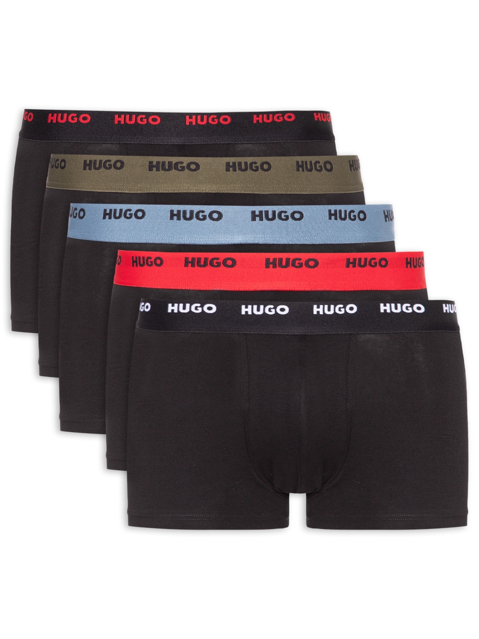 Kit Cueca 5 Peças Trunk Five Pack Preto Hugo