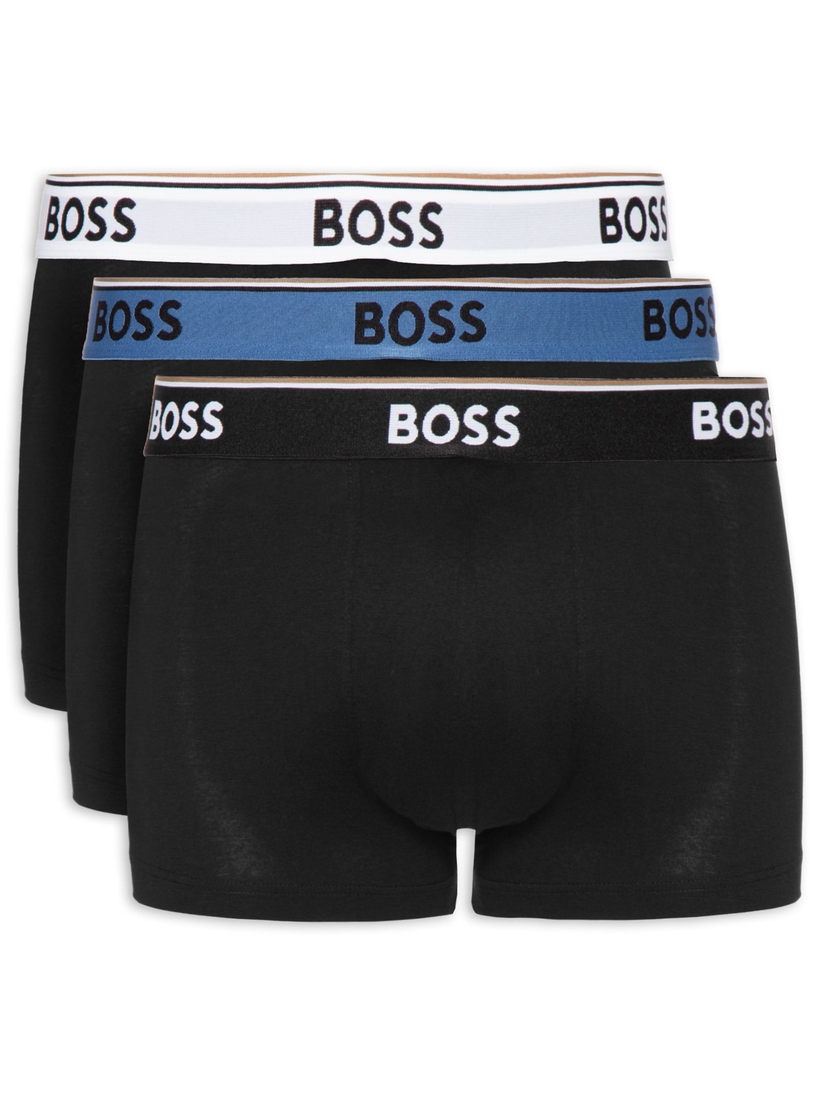 Kit Cueca Boxer Br Power 3p Preto Boss