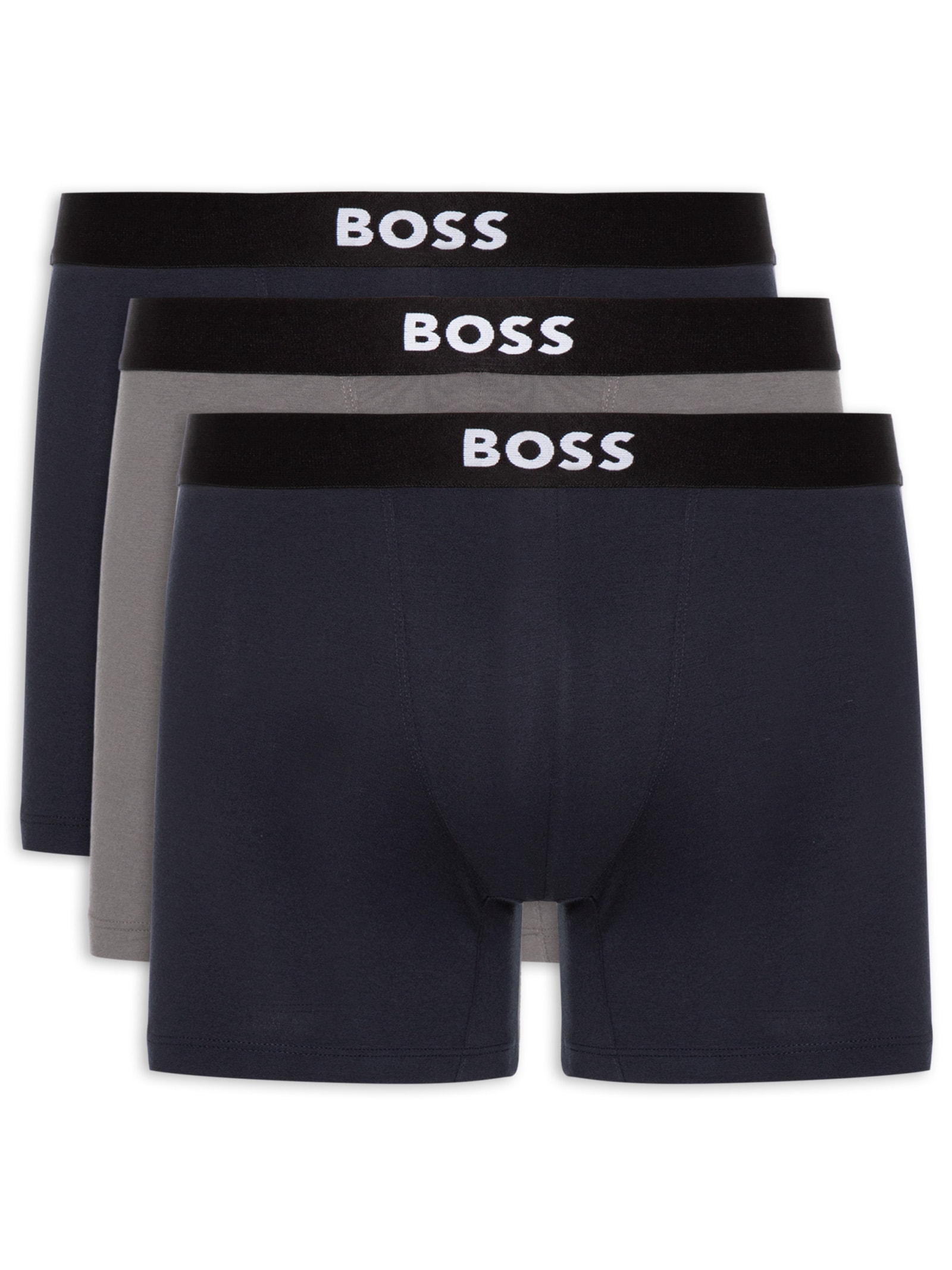 Kit Cueca BoxerBr 3P One Preto Boss