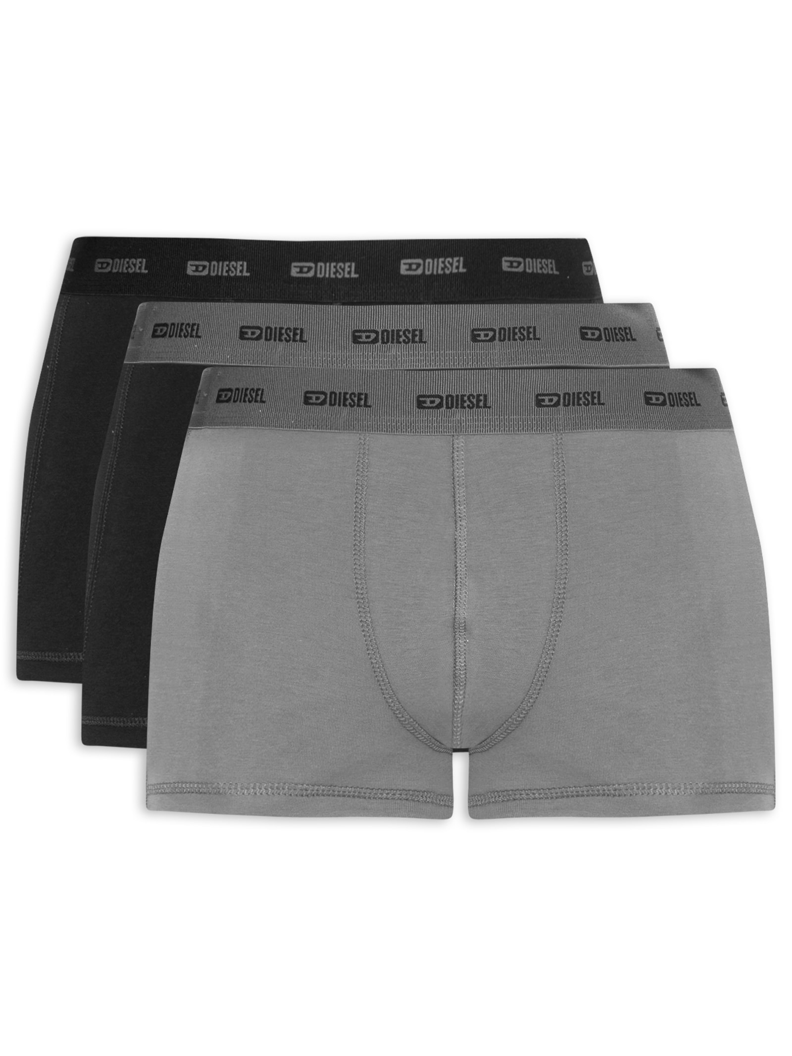 Kit Cueca Masculina Boxer Damen-Utlt Cinza Diesel