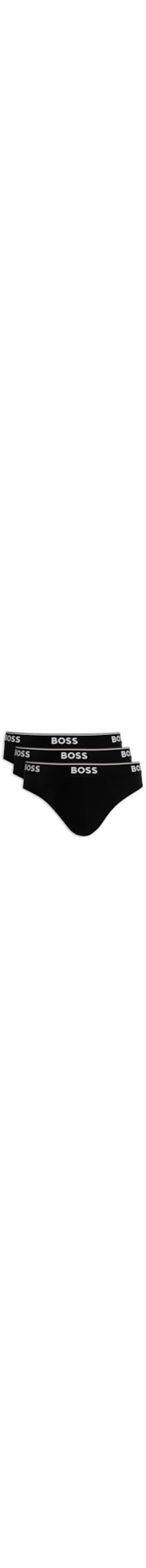 Kit Cueca Slip Brief 3 peças Power - Preto