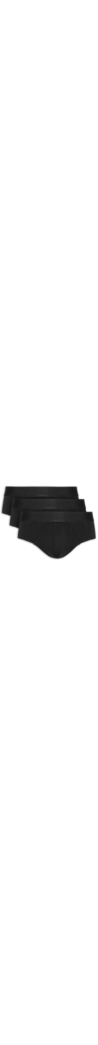 Kit Cueca Slip Pima - Preto