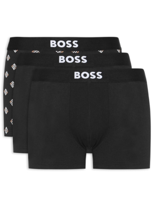 Kit Cueca Trunk 3 Peças One – Preto