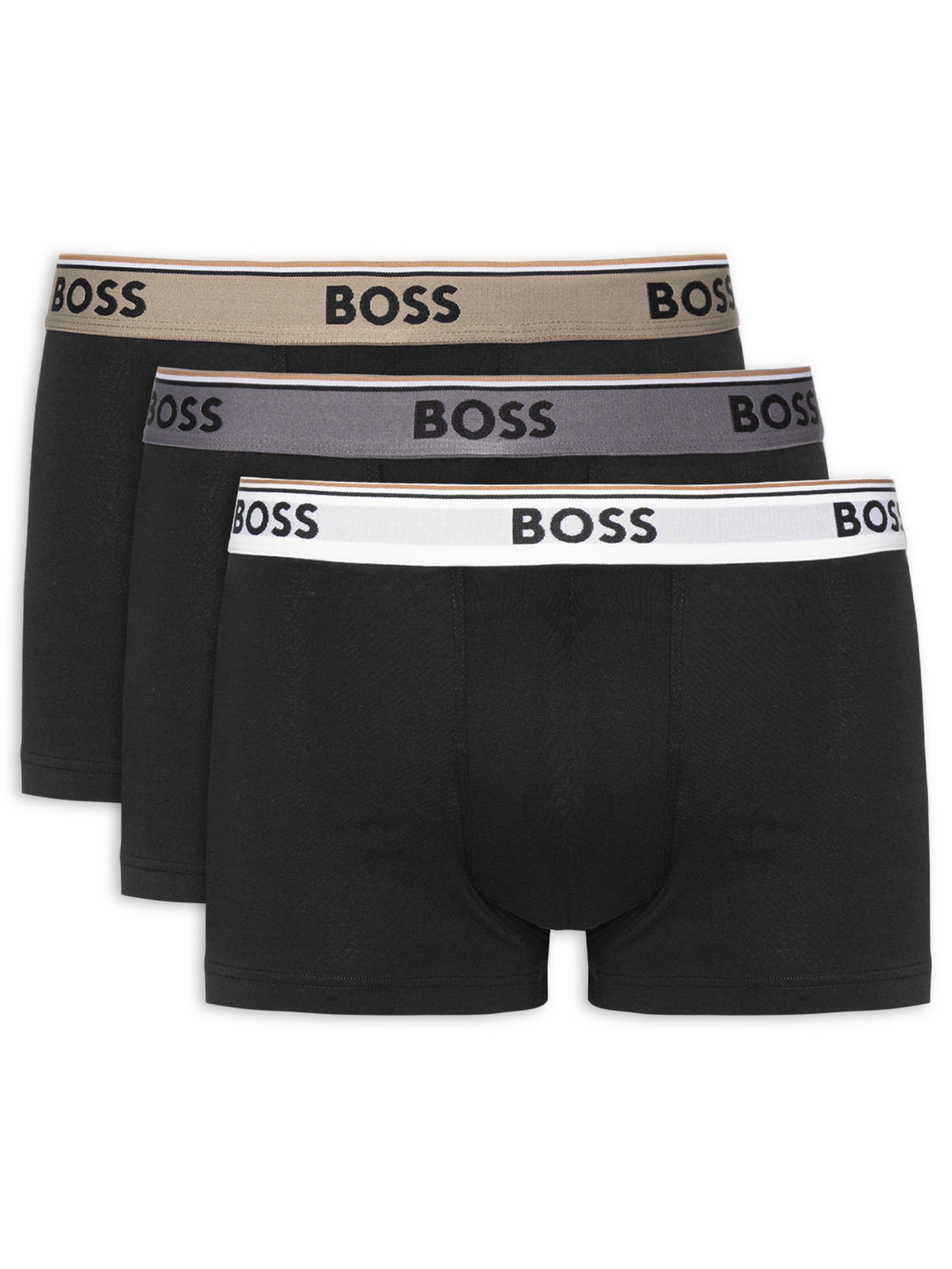 KIt Cueca Trunk 3 Peças Power Preto Boss