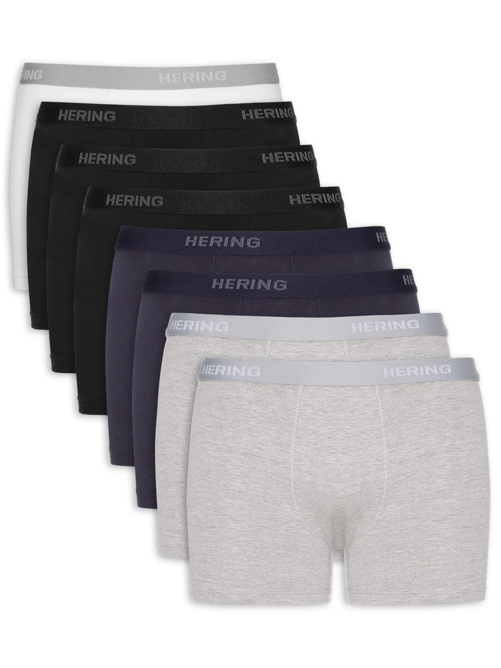 Kit Cuecas Boxer Masculinas 8 Peças Branco Hering Intimates