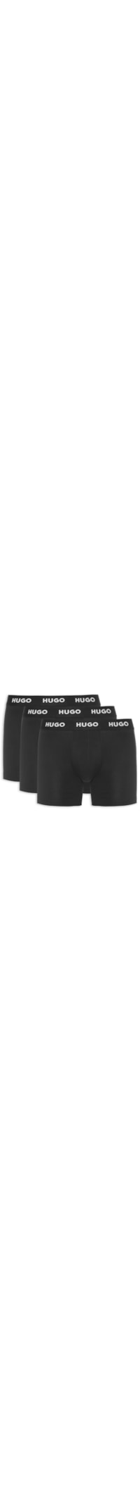 Kit Cuecas Boxer Triplet Pack 3 Peças - Preto