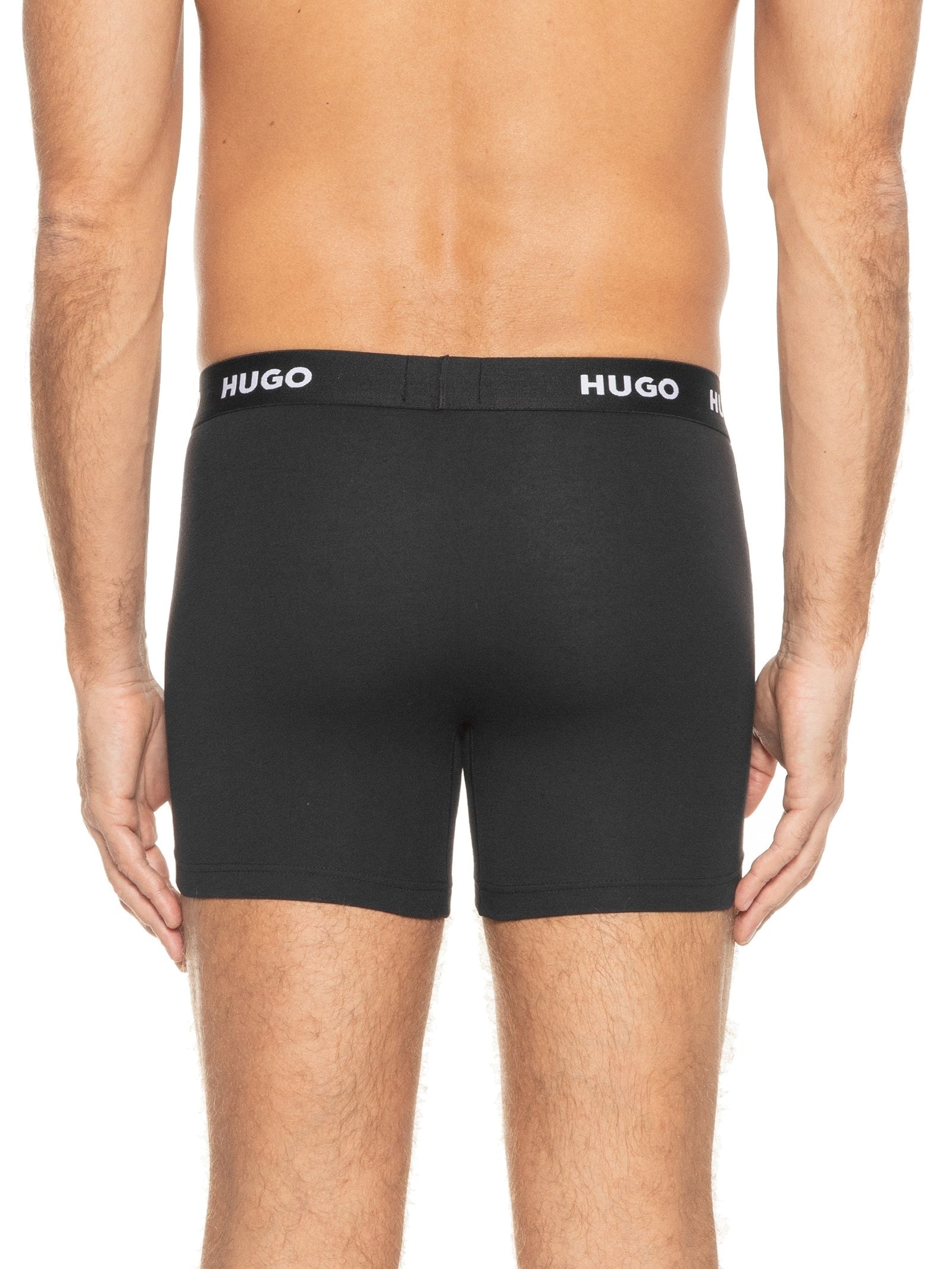 Kit Cuecas Boxer Triplet Pack 3 Peças Preto Hugo