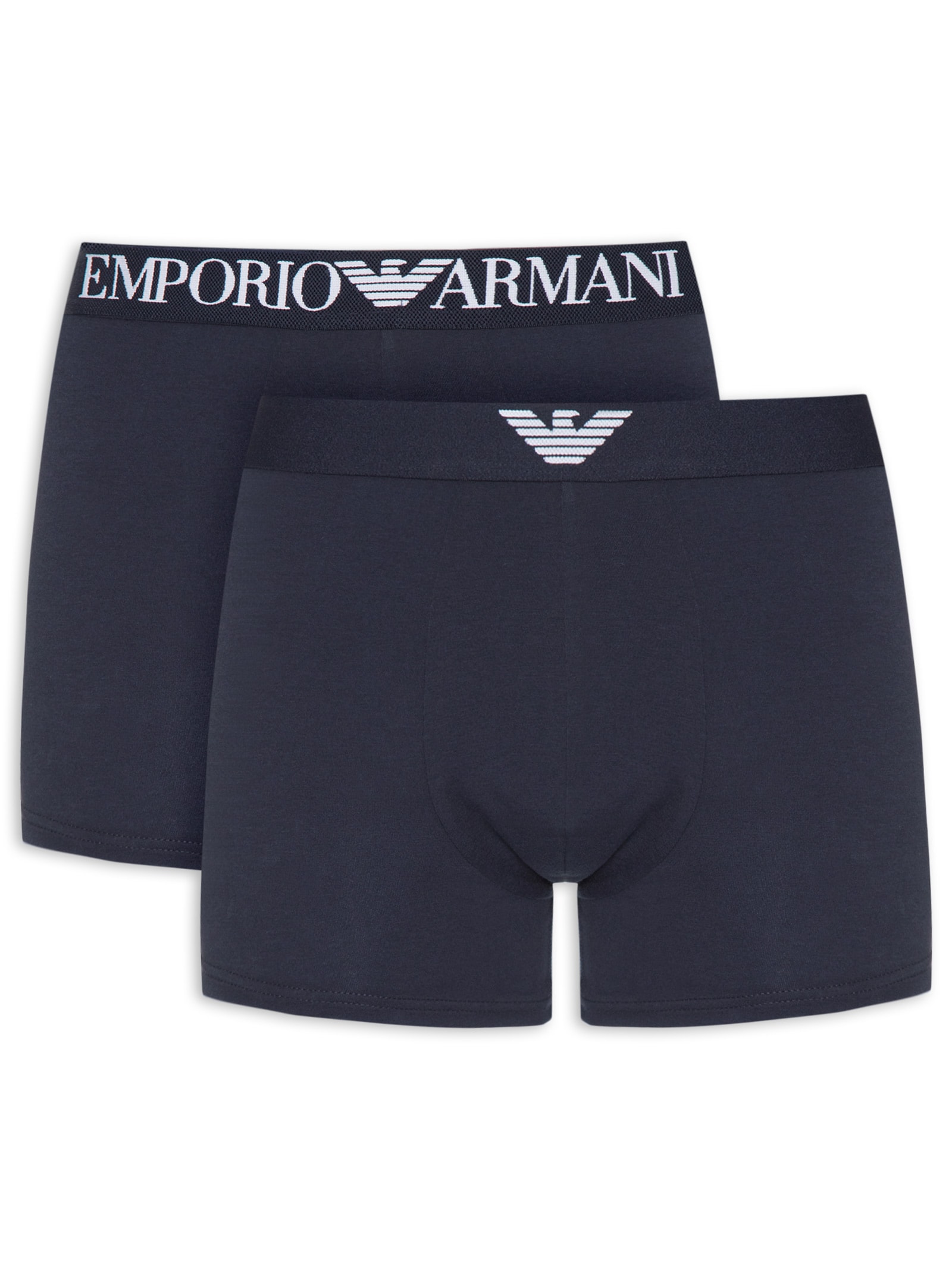 Kit Cuecas Trunk Logo Águia Azul Emporio Armani Bodywear
