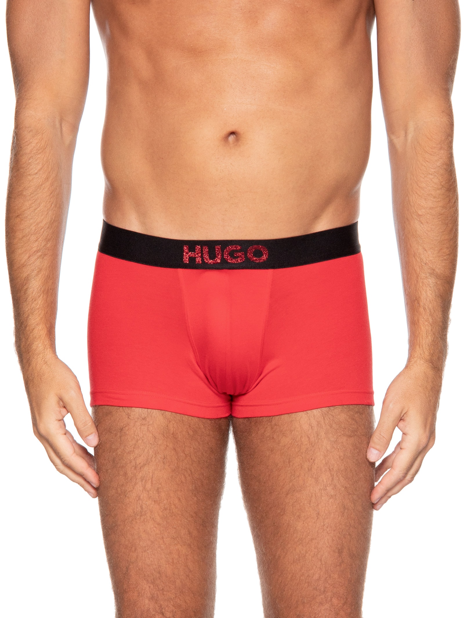 KIt Cuecas Trunk Twin Lurex G 2 Peças Vermelho Hugo