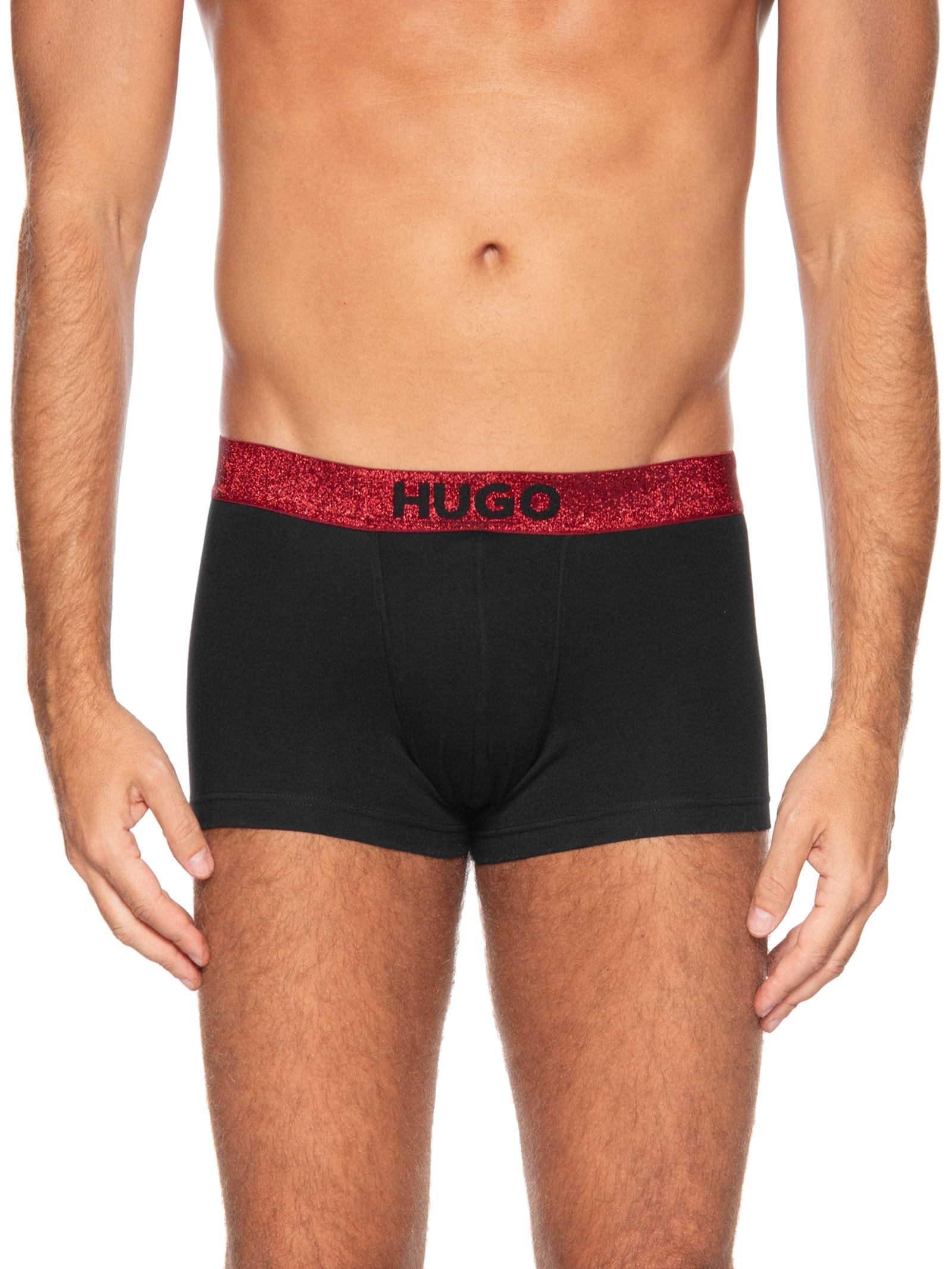 KIt Cuecas Trunk Twin Lurex G 2 Peças Vermelho Hugo