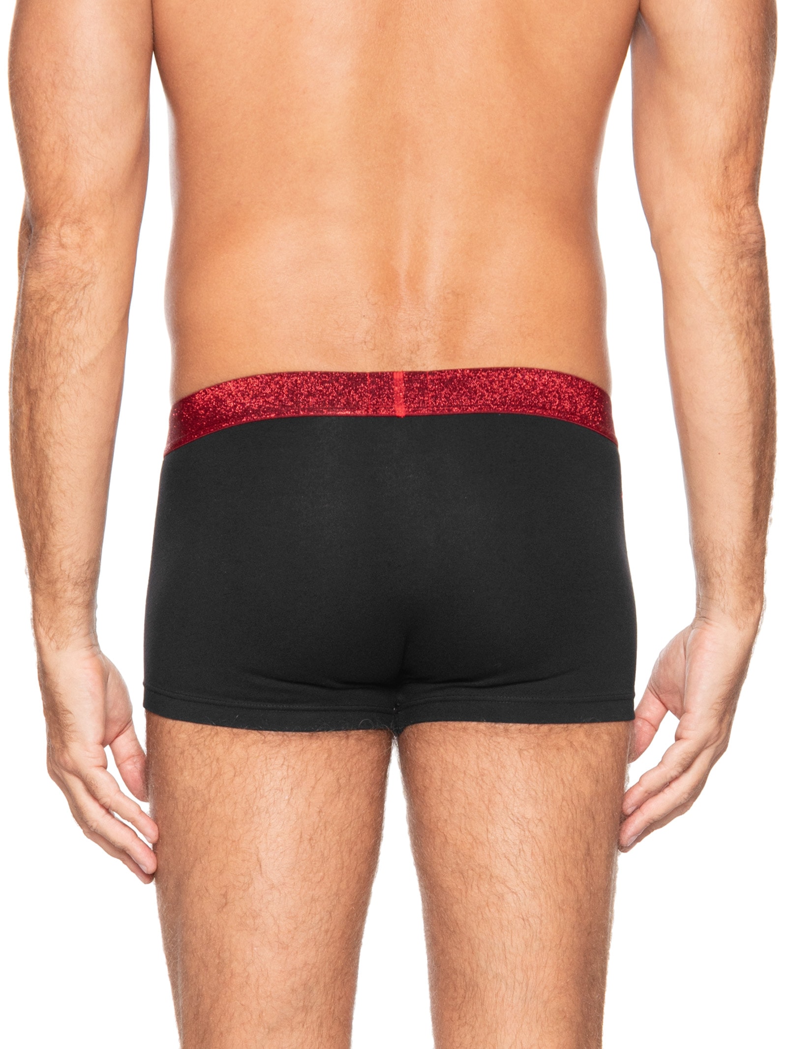 KIt Cuecas Trunk Twin Lurex G 2 Peças Vermelho Hugo