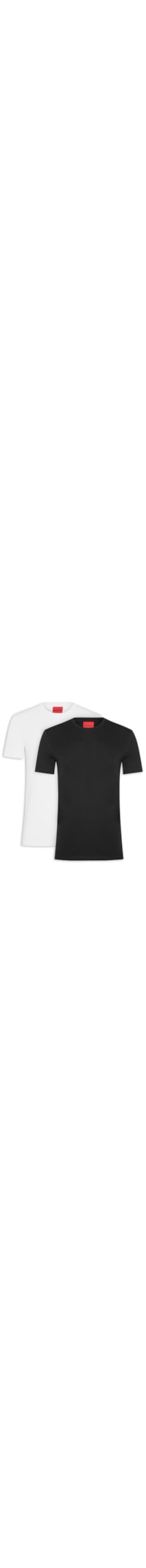 Kit De 2 Camisetas Masculina Manga Curta - Preto