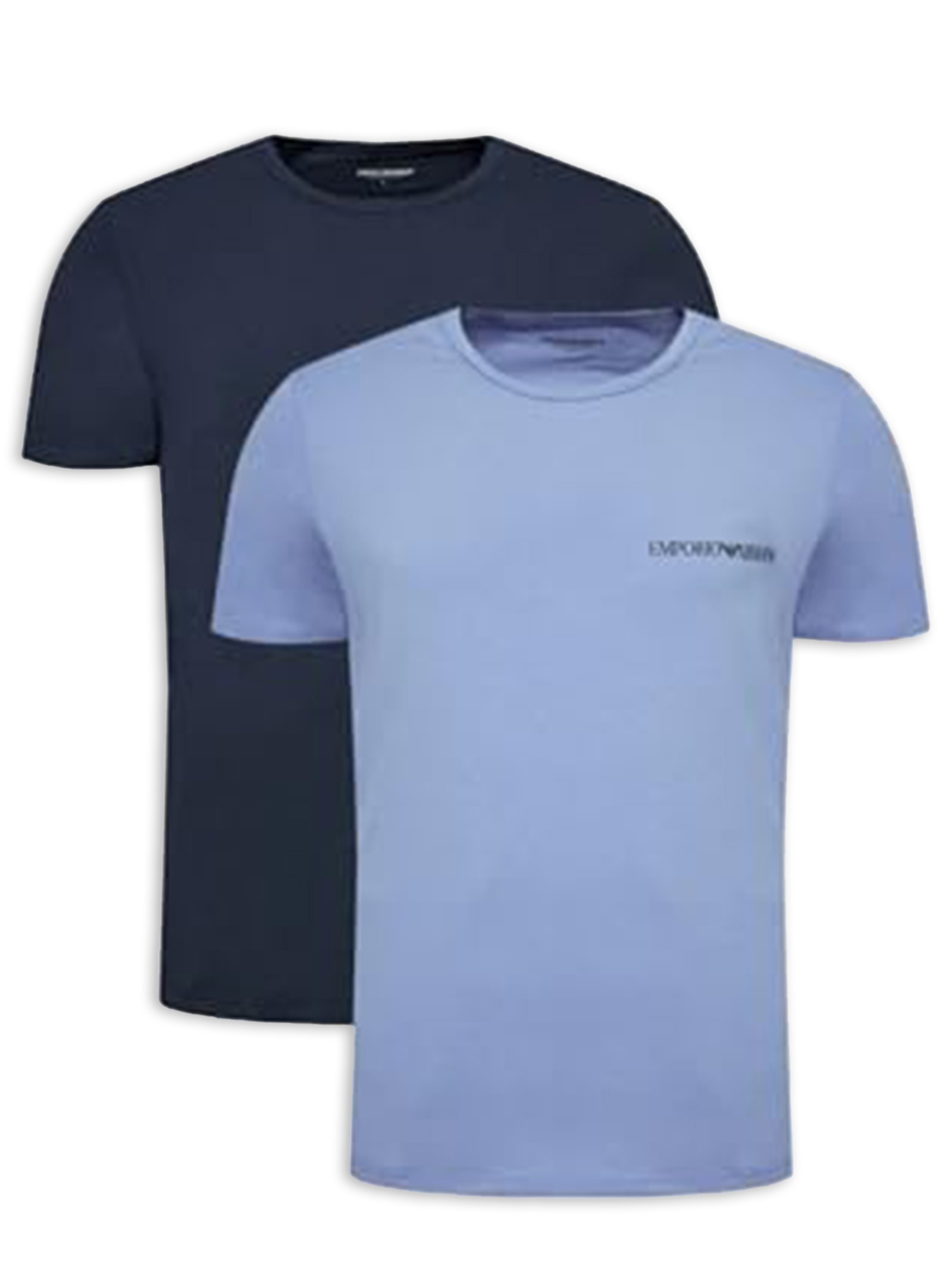 Kit De 2 Camisetas Masculinas Azul Emporio Armani Bodywear